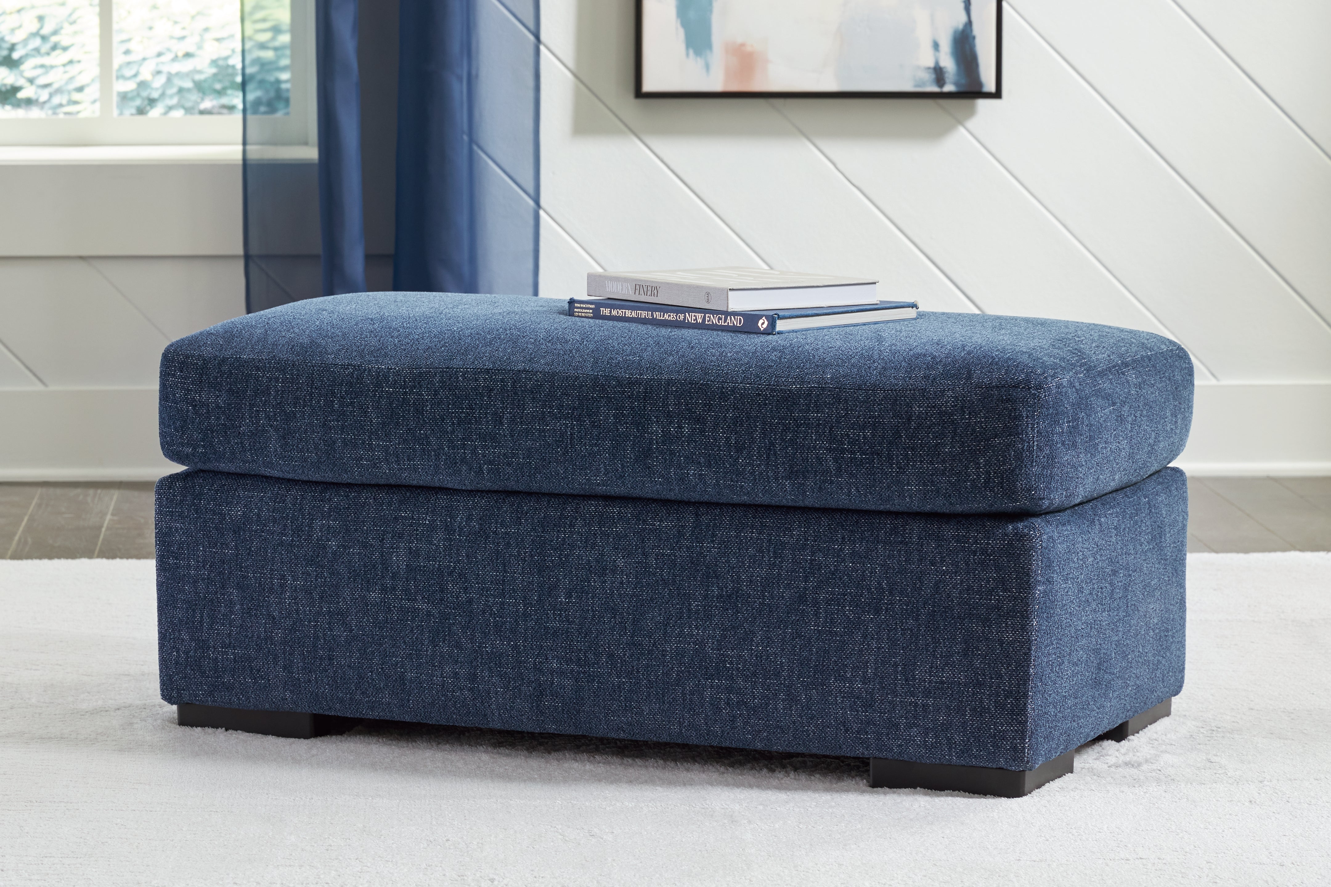 Floridian Furniture - Ashley Furniture - Evansley Living Room - Ottoman / Navy - 5450214
