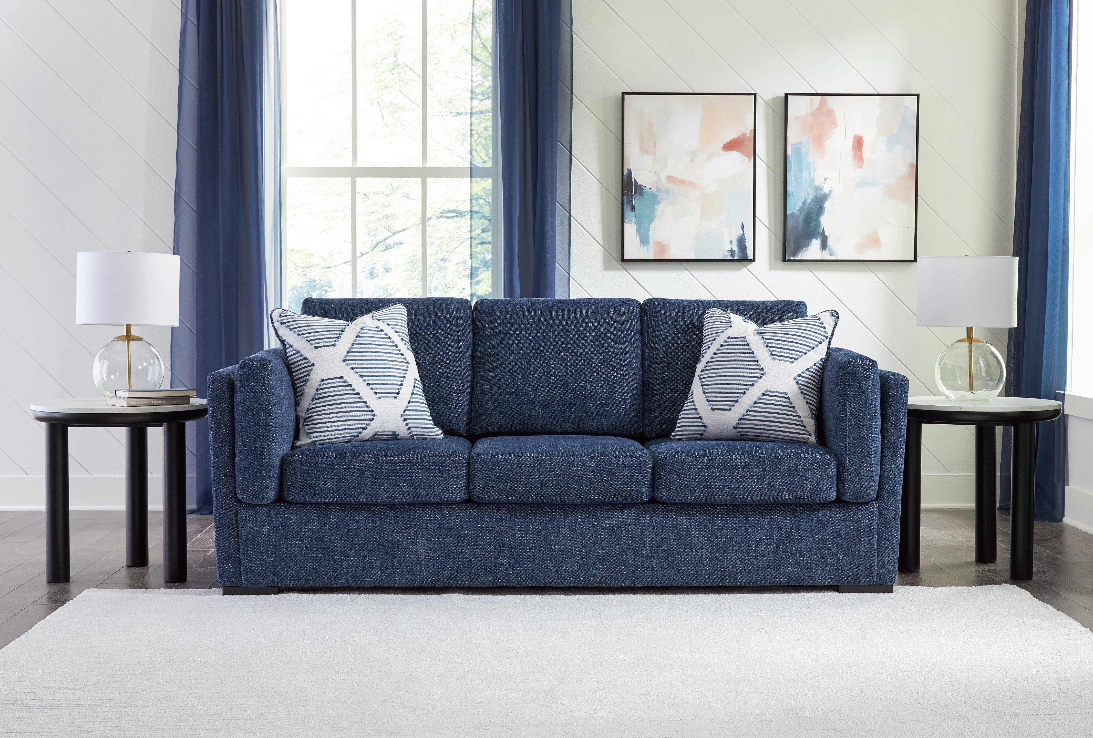 Floridian Furniture - Ashley Furniture - Evansley Living Room - Sofa / Pewter - 5450338