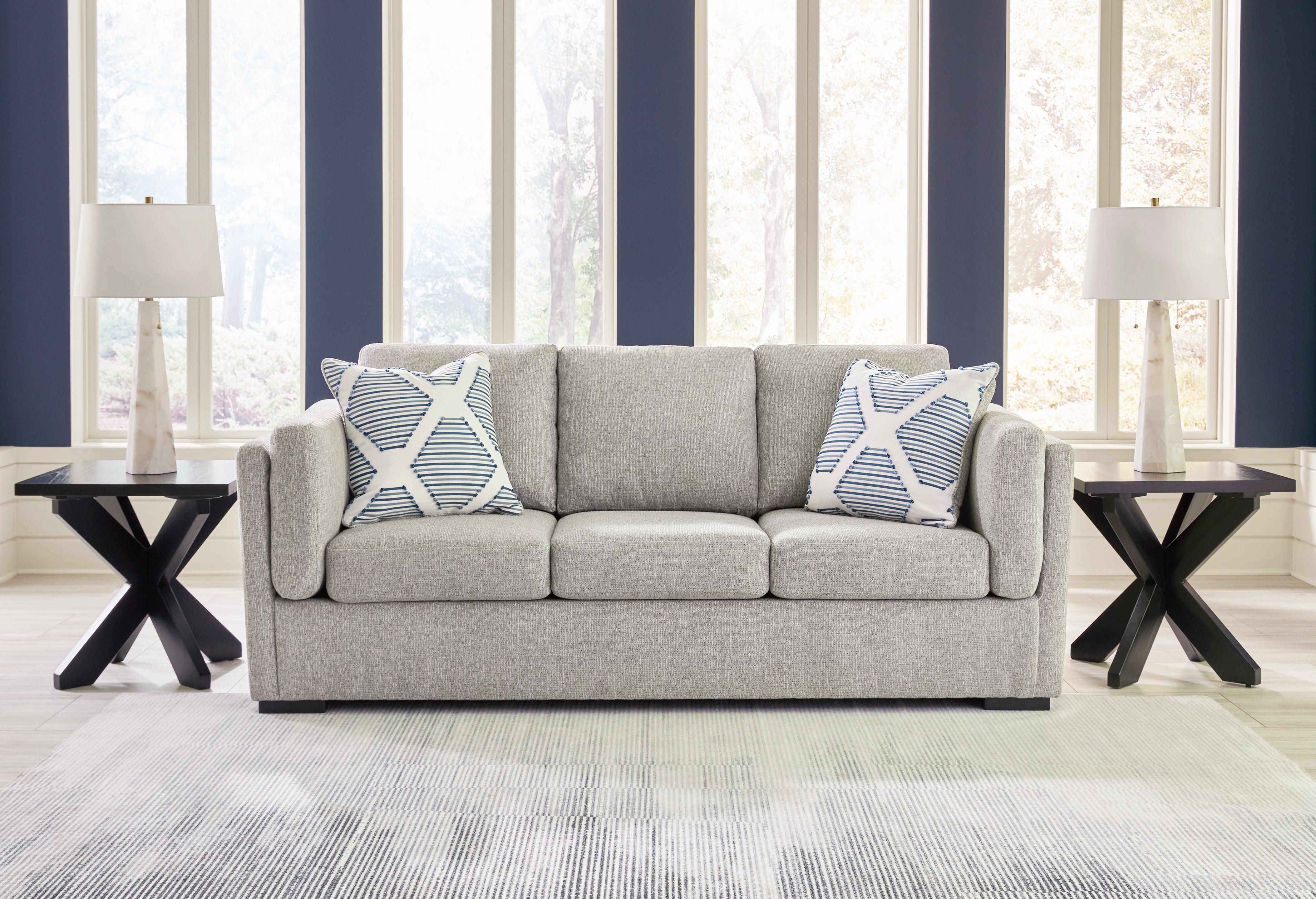 Floridian Furniture - Ashley Furniture - Evansley Living Room - Sofa / Pewter - 5450338