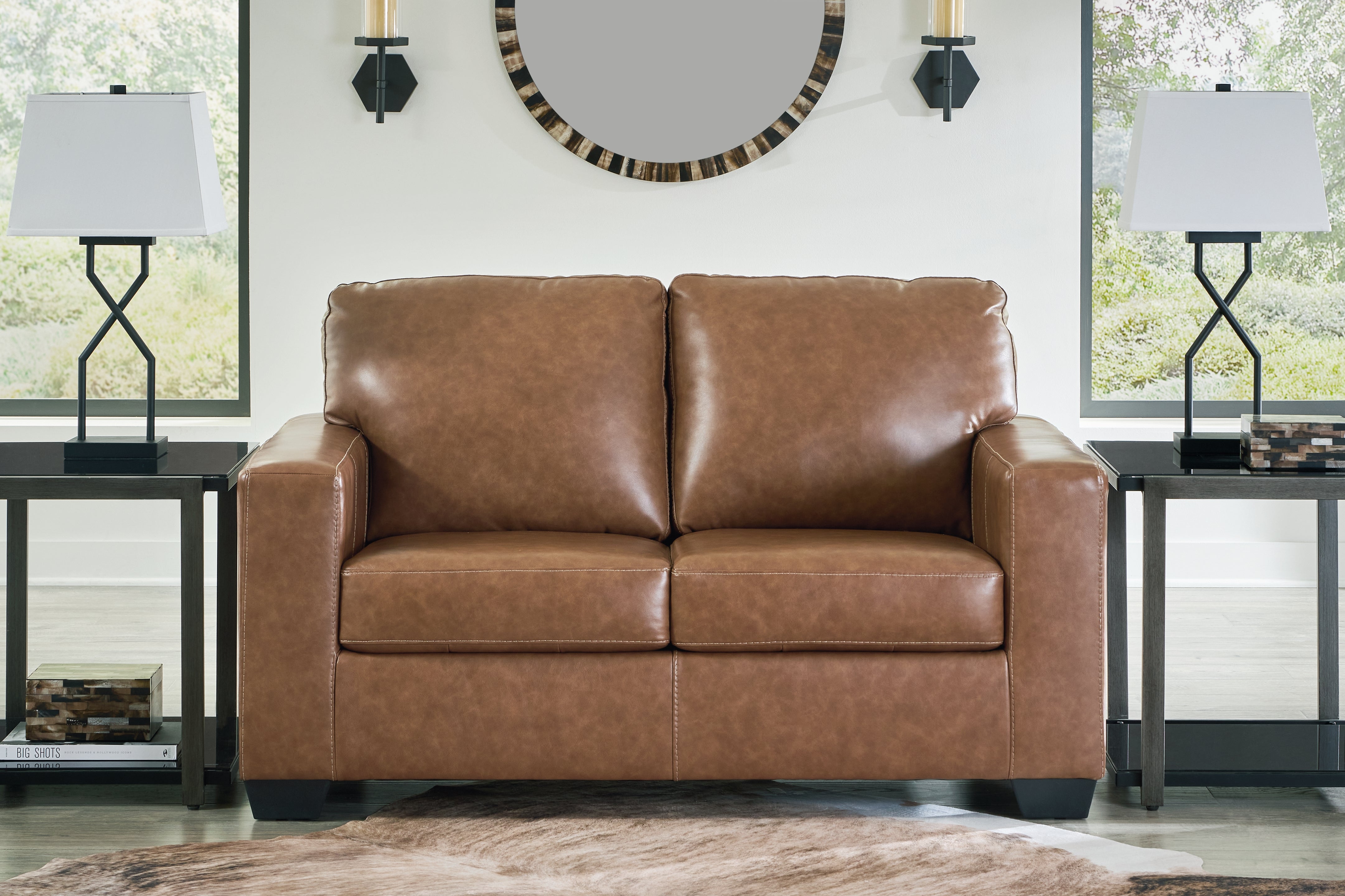 Floridian Furniture - Ashley Furniture - Bolsena Living Room - Loveseat / Caramel - 5560335