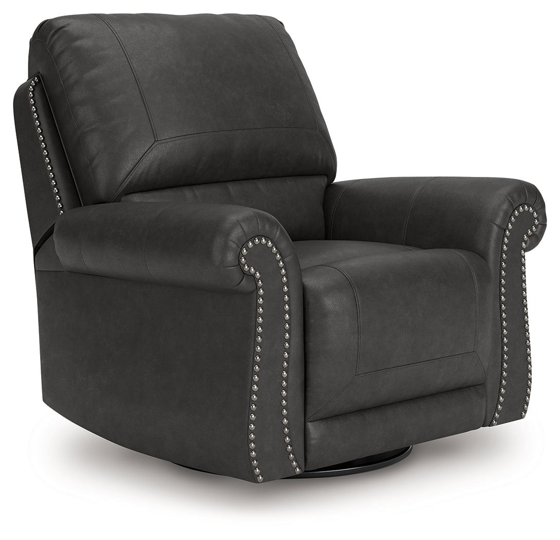 Floridian Furniture - Ashley Furniture - Chasemore Living Room - Swivel Glider Recliner / Granite - PC5590361