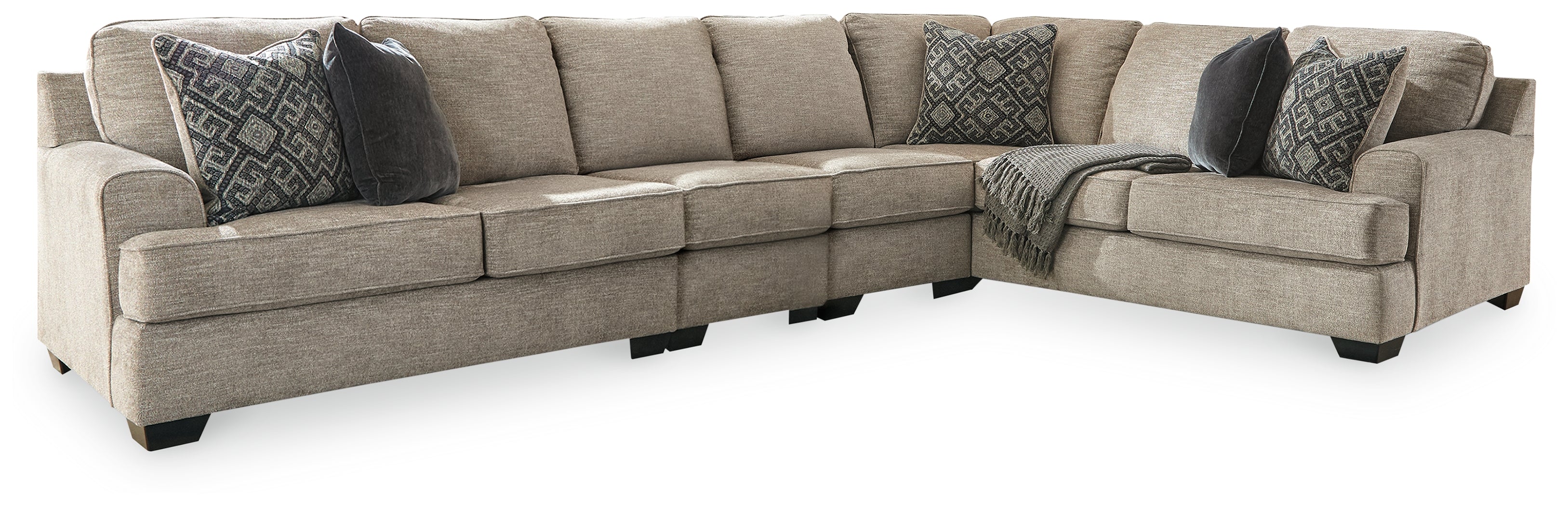 Floridian Furniture - Ashley Furniture - Bovarian Sectional - RAF 4-Piece Sectional / Stone - 56103S5