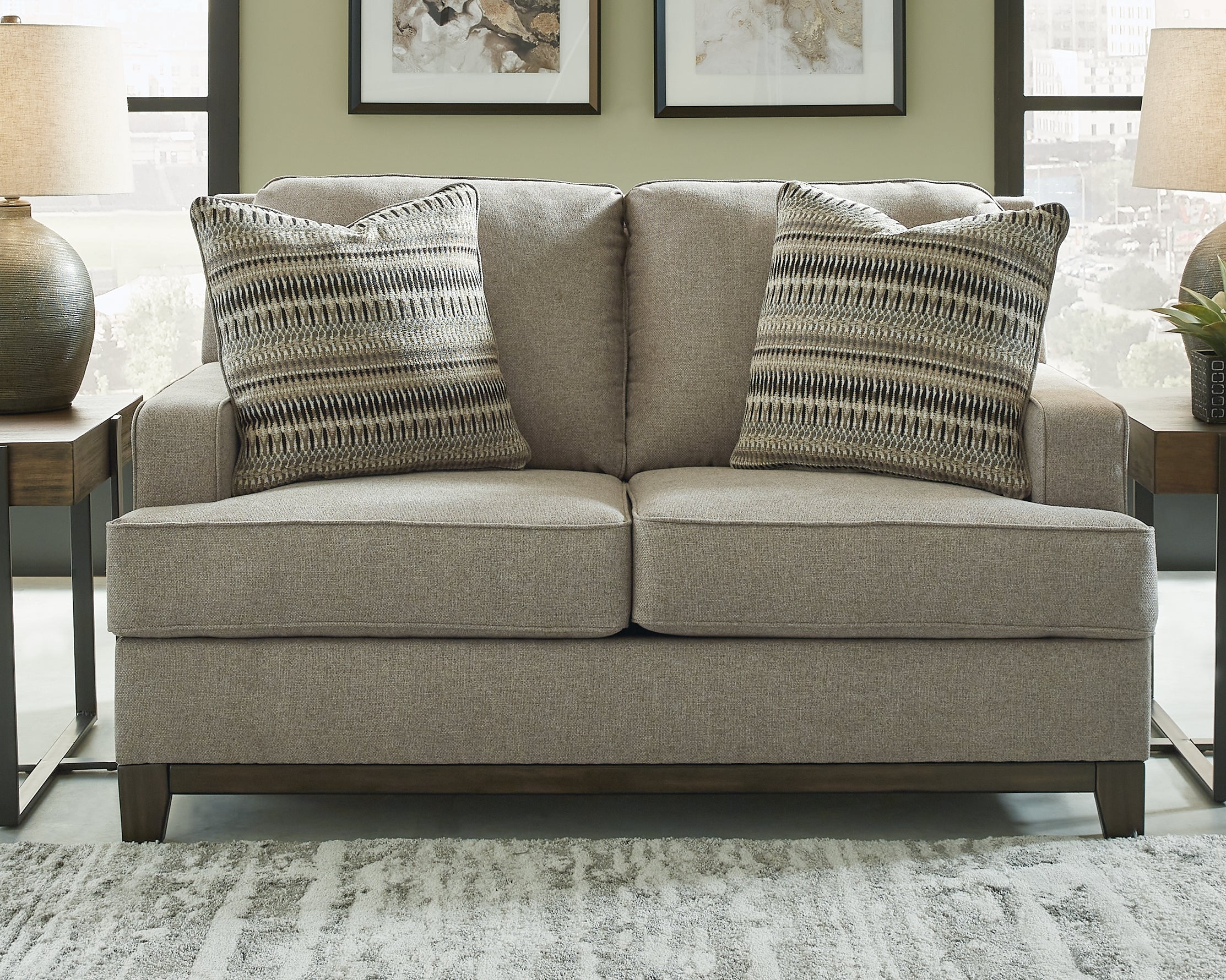 Floridian Furniture - Ashley Furniture - Kaywood Living Room - Loveseat / Granite - 5630335