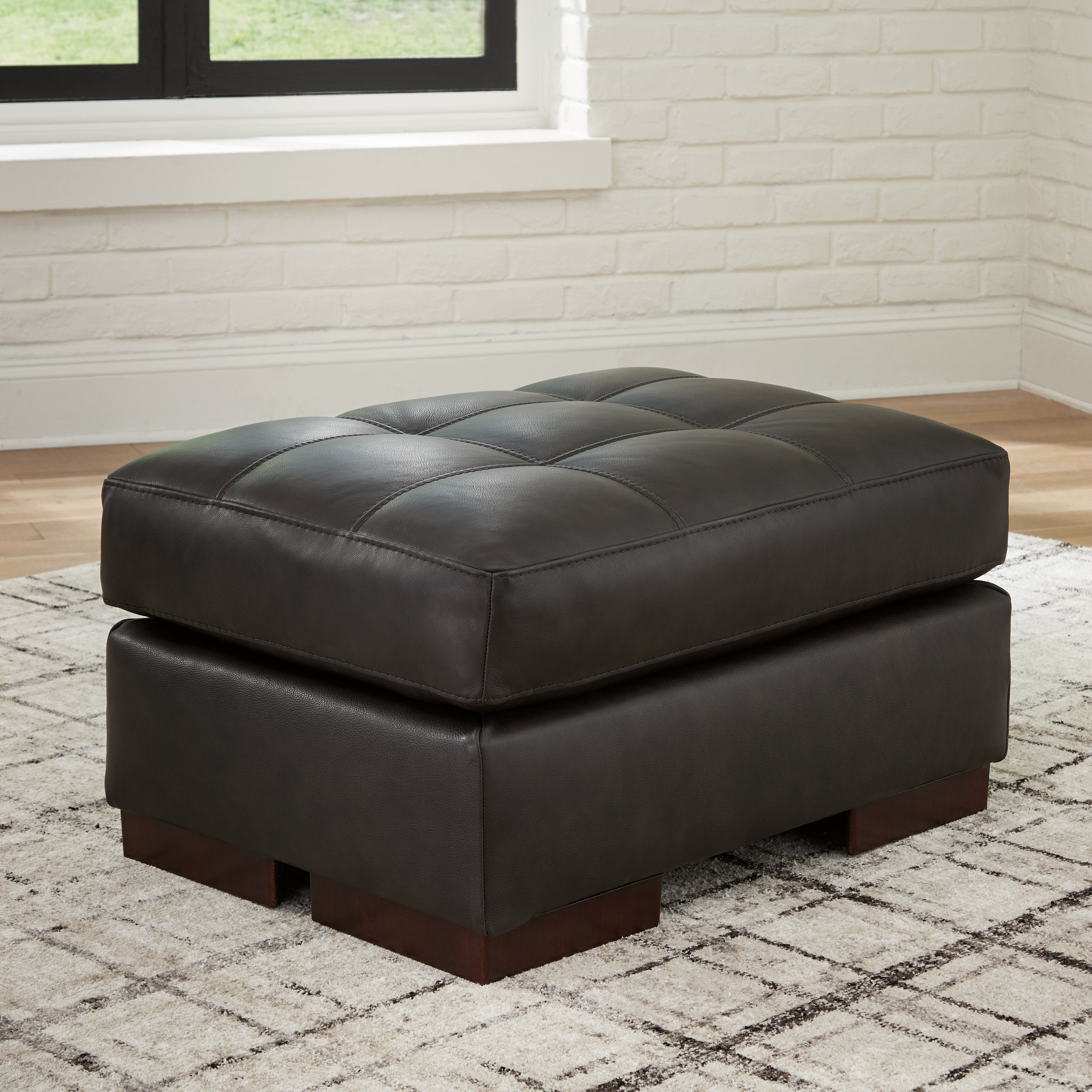Floridian Furniture - Ashley Furniture - Luigi Living Room - Ottoman / Thunder - 5650614