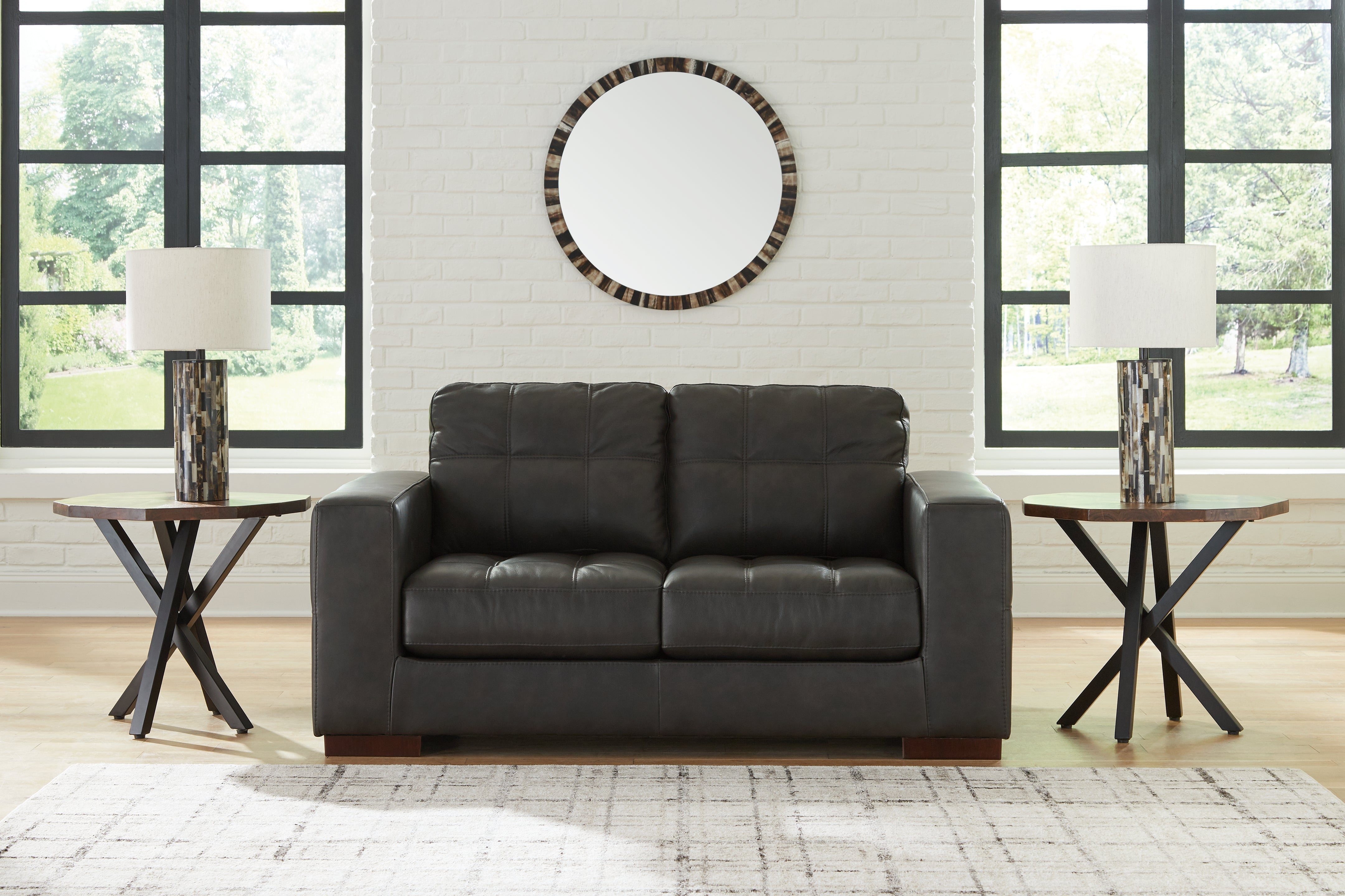 Floridian Furniture - Ashley Furniture - Luigi Living Room - Loveseat / Thunder - 5650635