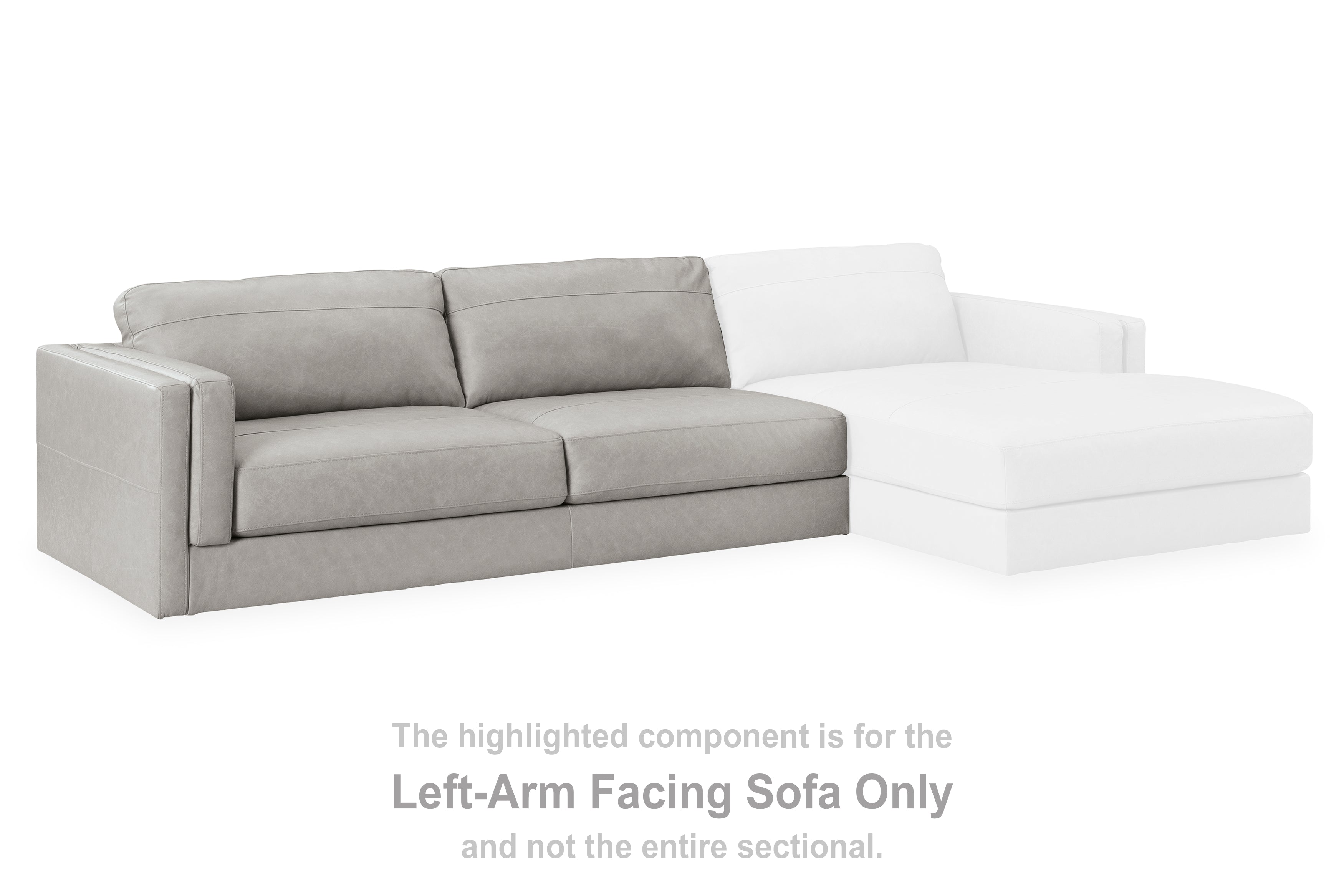 Floridian Furniture - Ashley Furniture - Amiata Sectional - LAF Sofa / Glacier - 5740466