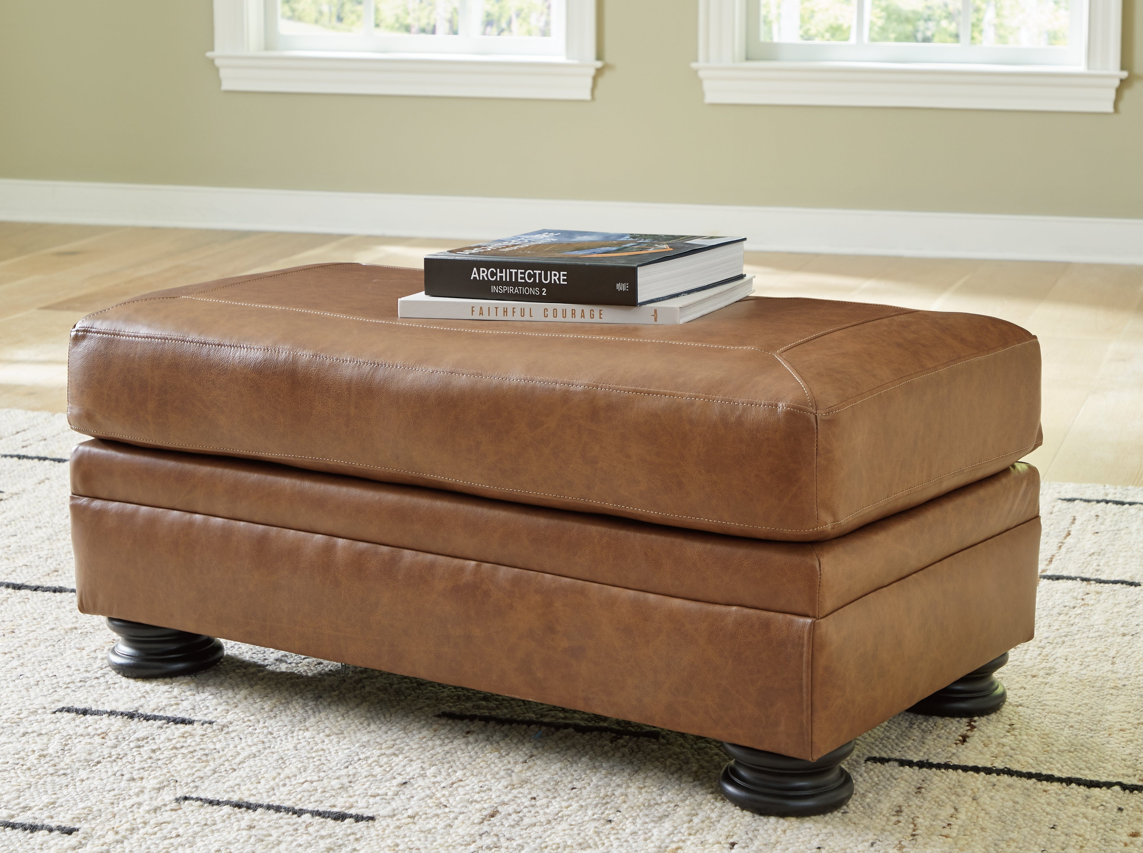 Floridian Furniture - Ashley Furniture - Carianna Living Room - Ottoman / Caramel - 5760414