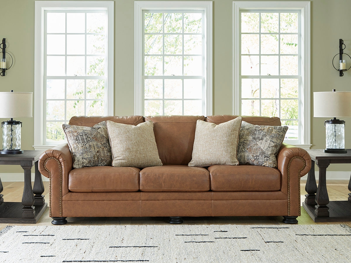 Floridian Furniture - Ashley Furniture - Carianna Living Room - Chair and a Half / Caramel - 5760423