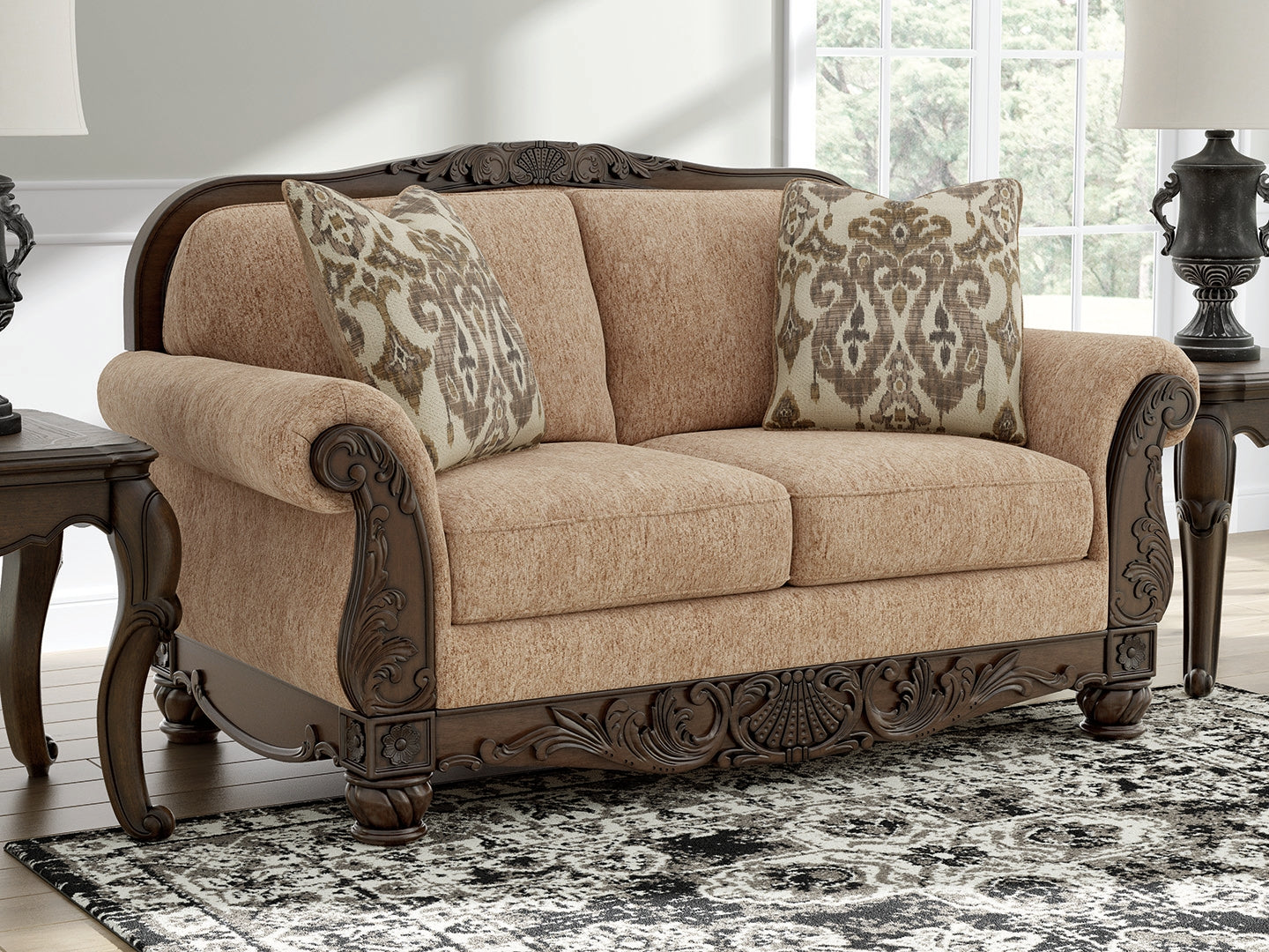 Floridian Furniture - Ashley Furniture - Chelsworth Living Room - Loveseat / Golden - PC5790535