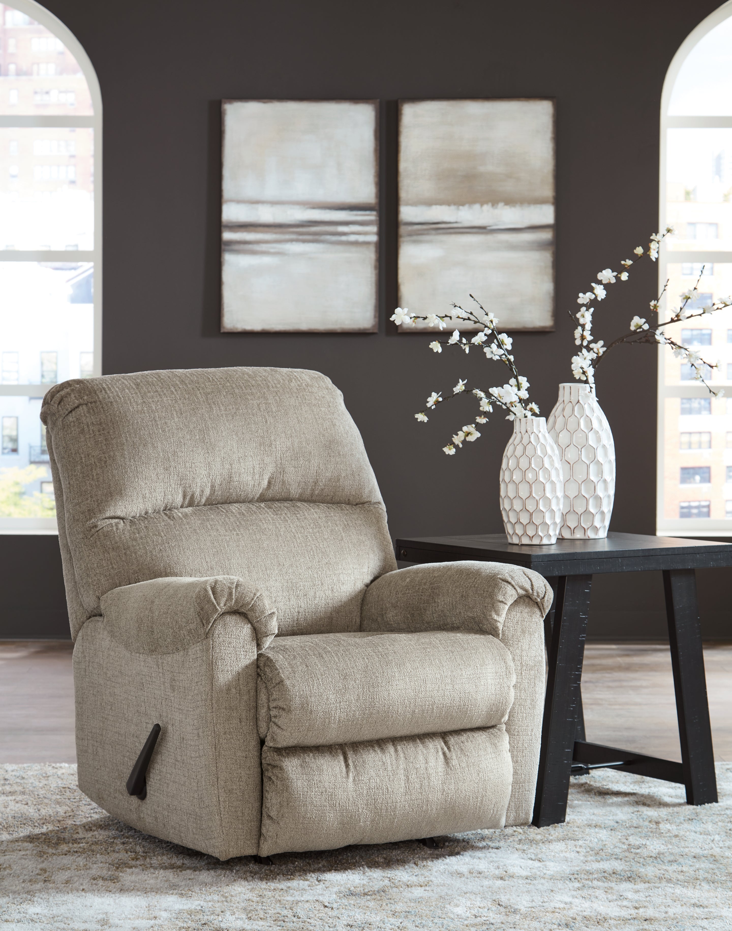 Floridian Furniture - Ashley Furniture - Stonemeade Living Room - Rocker Recliner / Taupe - 5950425