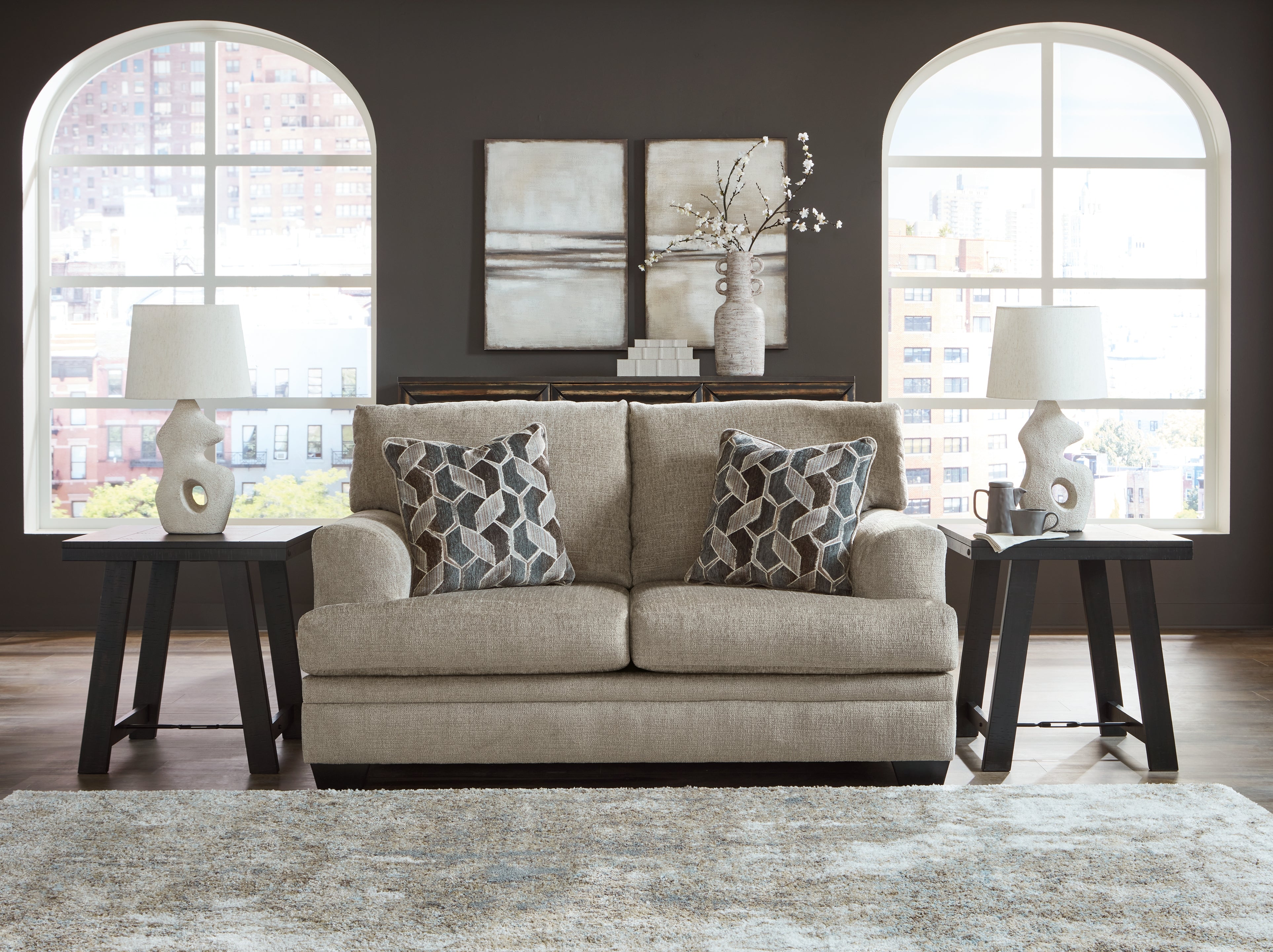 Floridian Furniture - Ashley Furniture - Stonemeade Living Room - Loveseat / Taupe - 5950435
