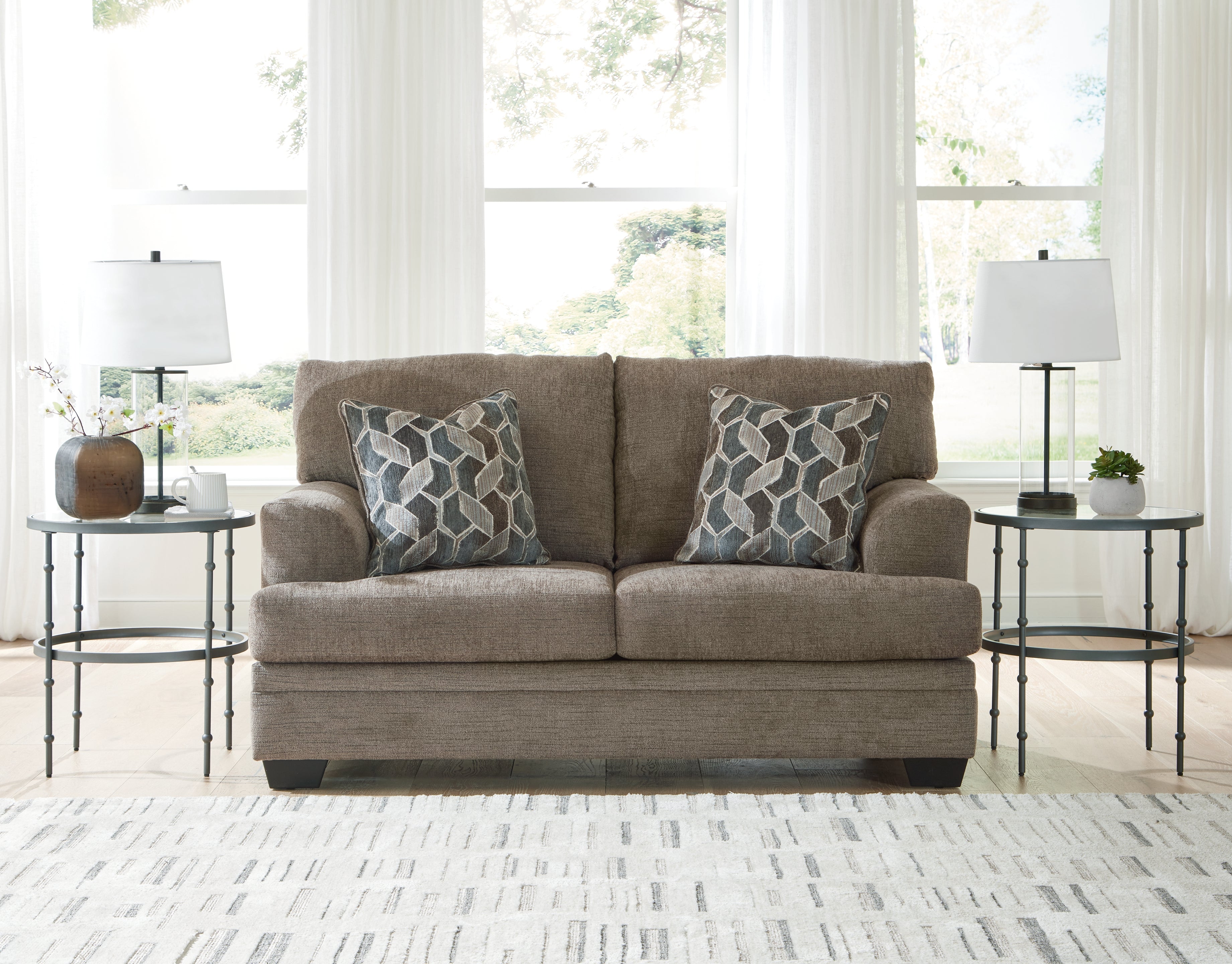 Floridian Furniture - Ashley Furniture - Stonemeade Living Room - Loveseat / Nutmeg - 5950535