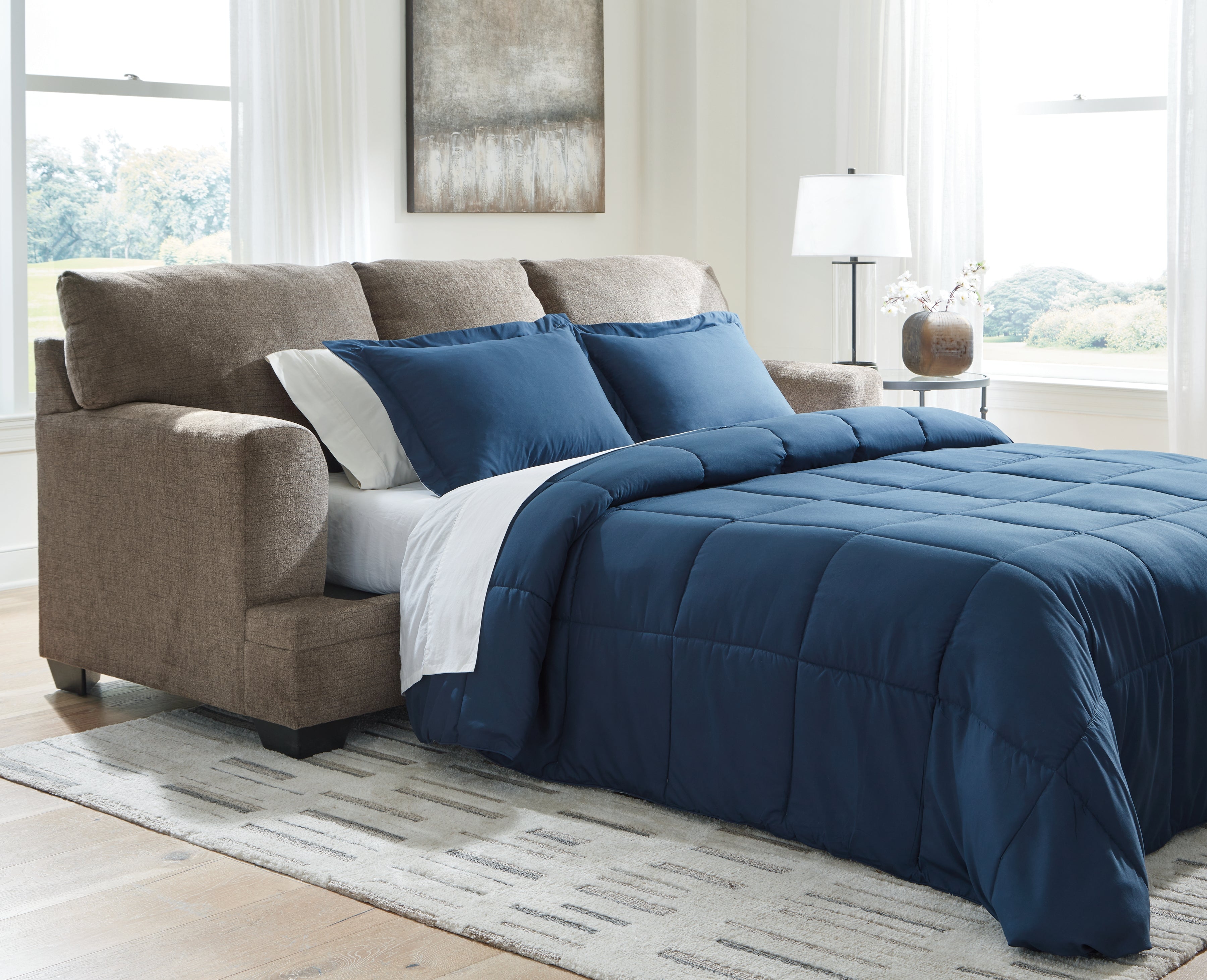 Floridian Furniture - Ashley Furniture - Stonemeade Living Room - Queen Sofa Sleeper / Nutmeg - 5950539