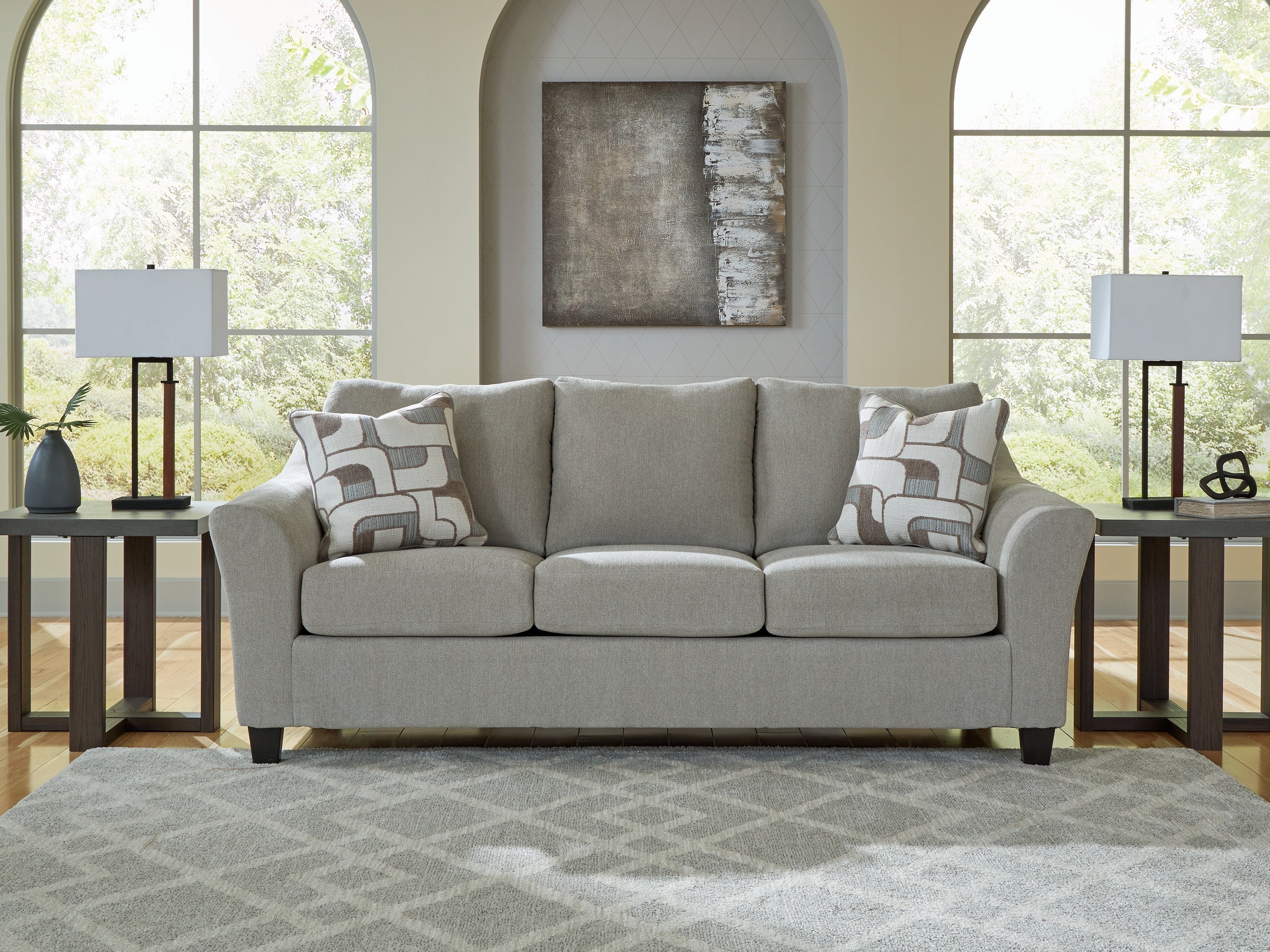 Floridian Furniture - Ashley Furniture - Willarae Living Room - Sofa / Taupe - 5980338