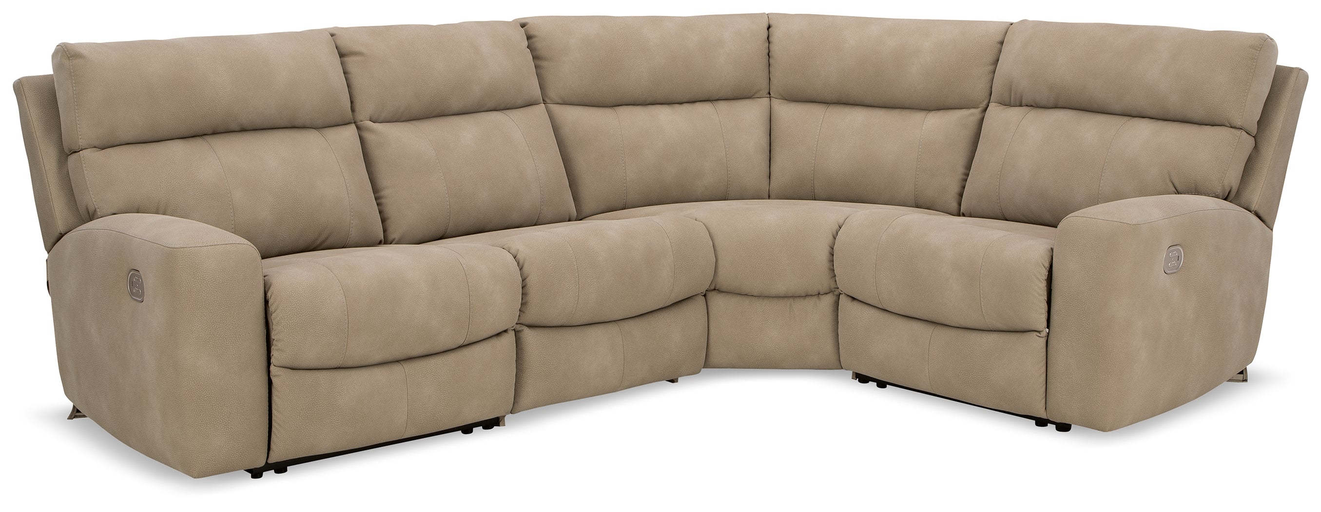 Floridian Furniture - Ashley Furniture - Next-Gen DuraPella Sectional - 4-Piece Power Reclining Sectional / Sand - 61004S4