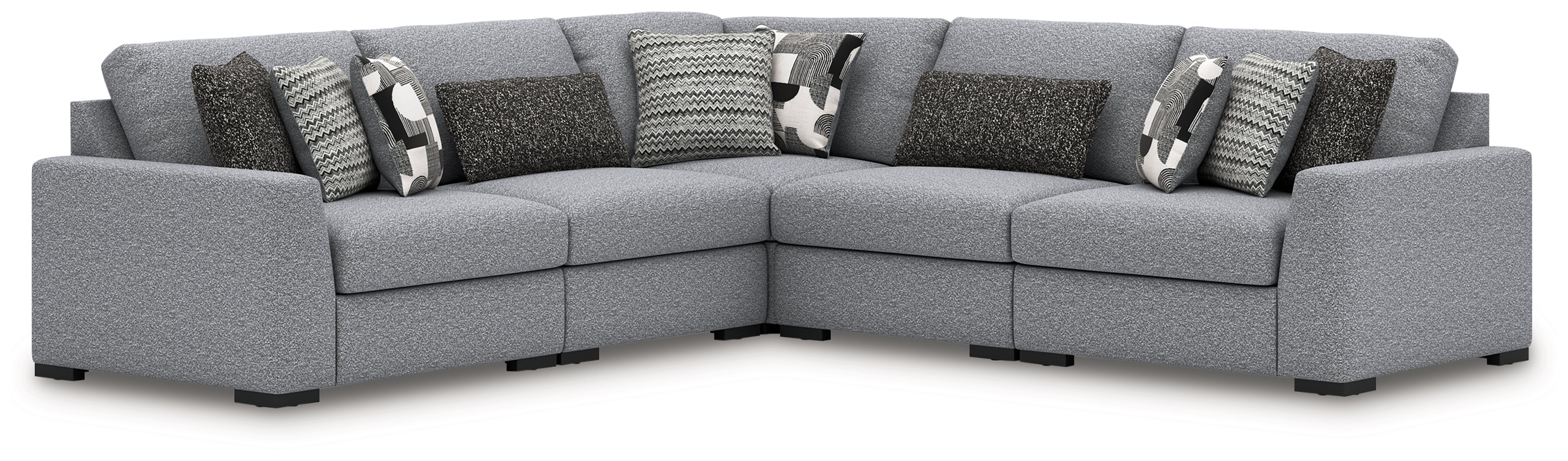 Floridian Furniture - Ashley Furniture - Bealton Sectional - RAF 5-Piece Sectional / Salt and Pepper - 61305S6
