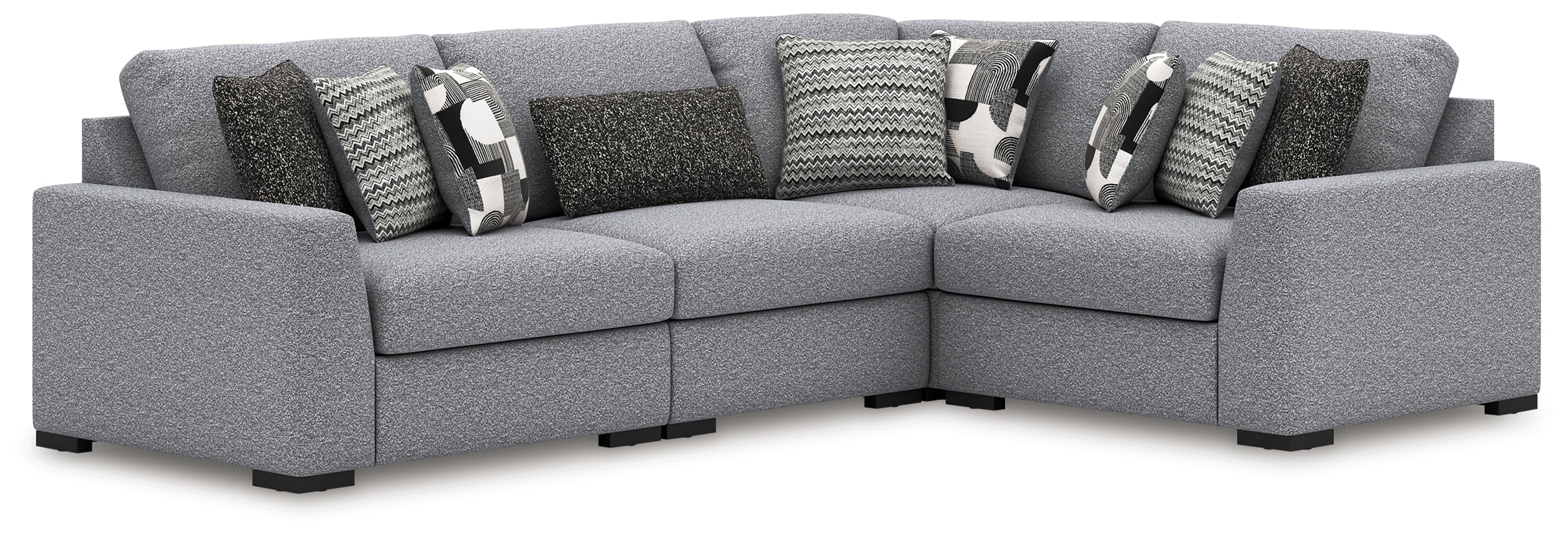 Floridian Furniture - Ashley Furniture - Bealton Sectional - RAF 4-Piece Sectional / Salt and Pepper - 61305S5