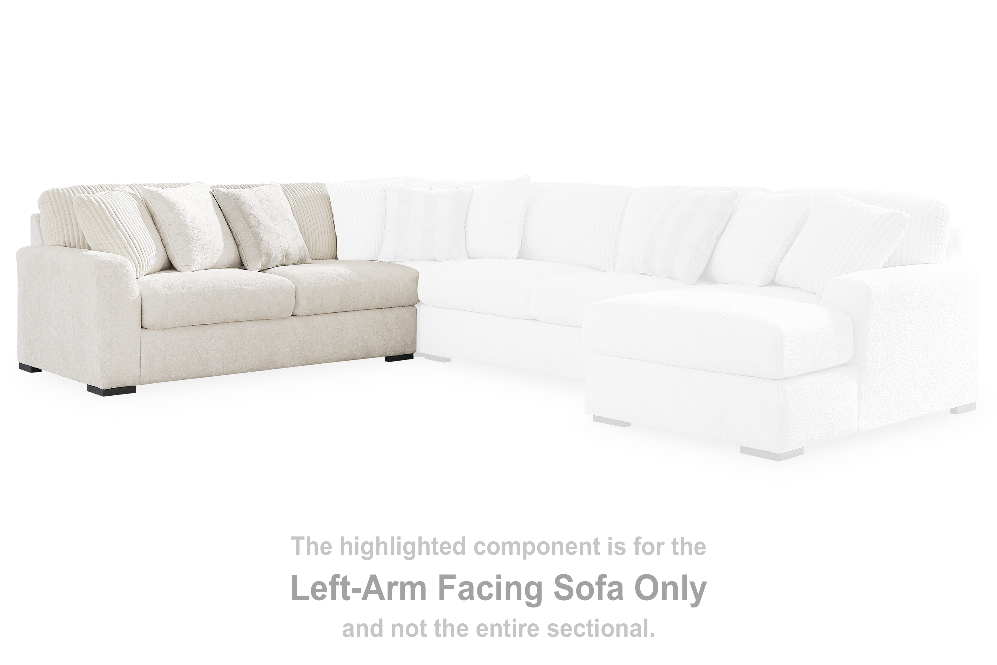Floridian Furniture - Ashley Furniture - Chessington Sectional - LAF Sofa / Ivory - 6190466