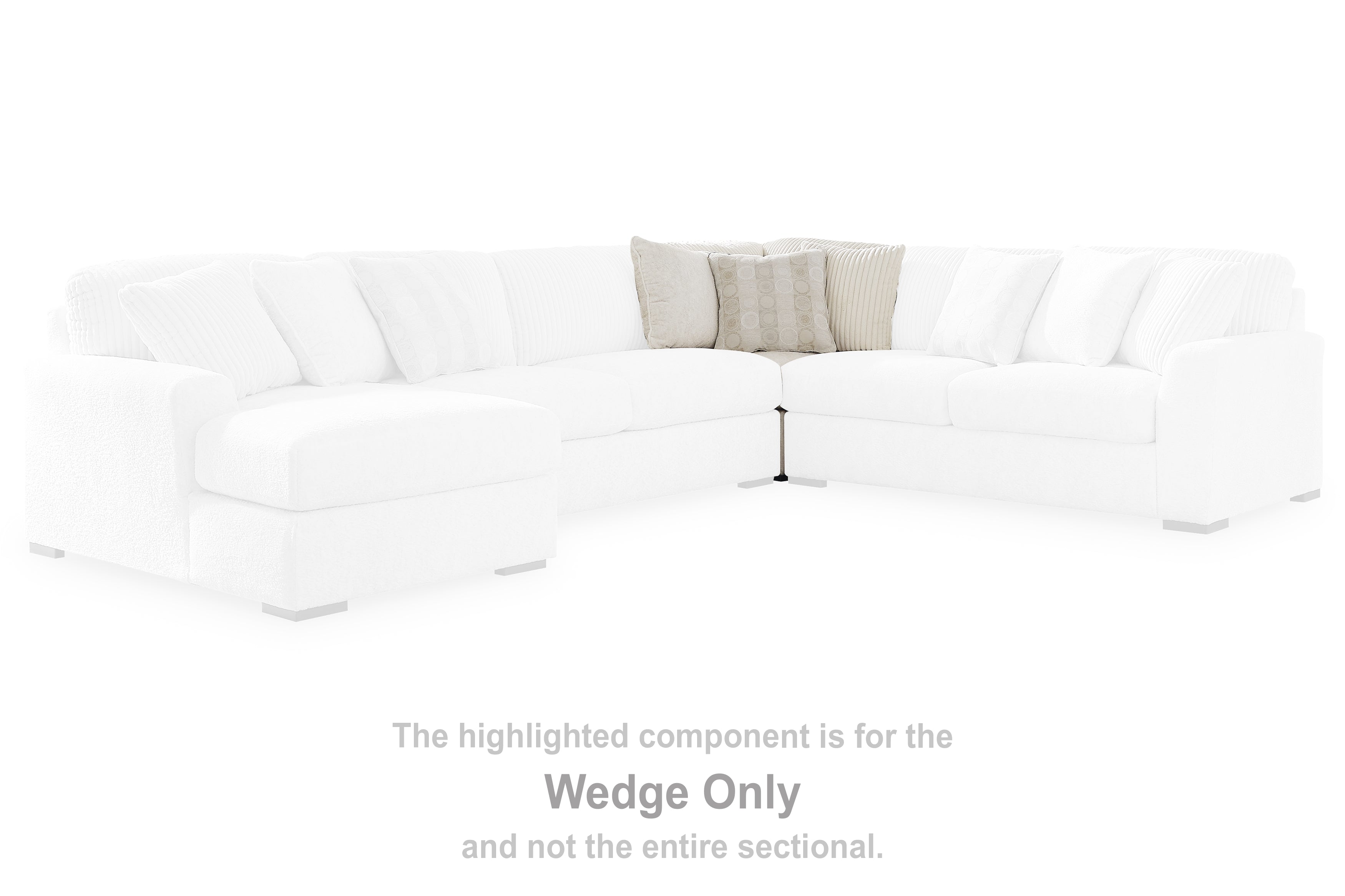 Floridian Furniture - Ashley Furniture - Chessington Sectional - Wedge / Ivory - 6190477