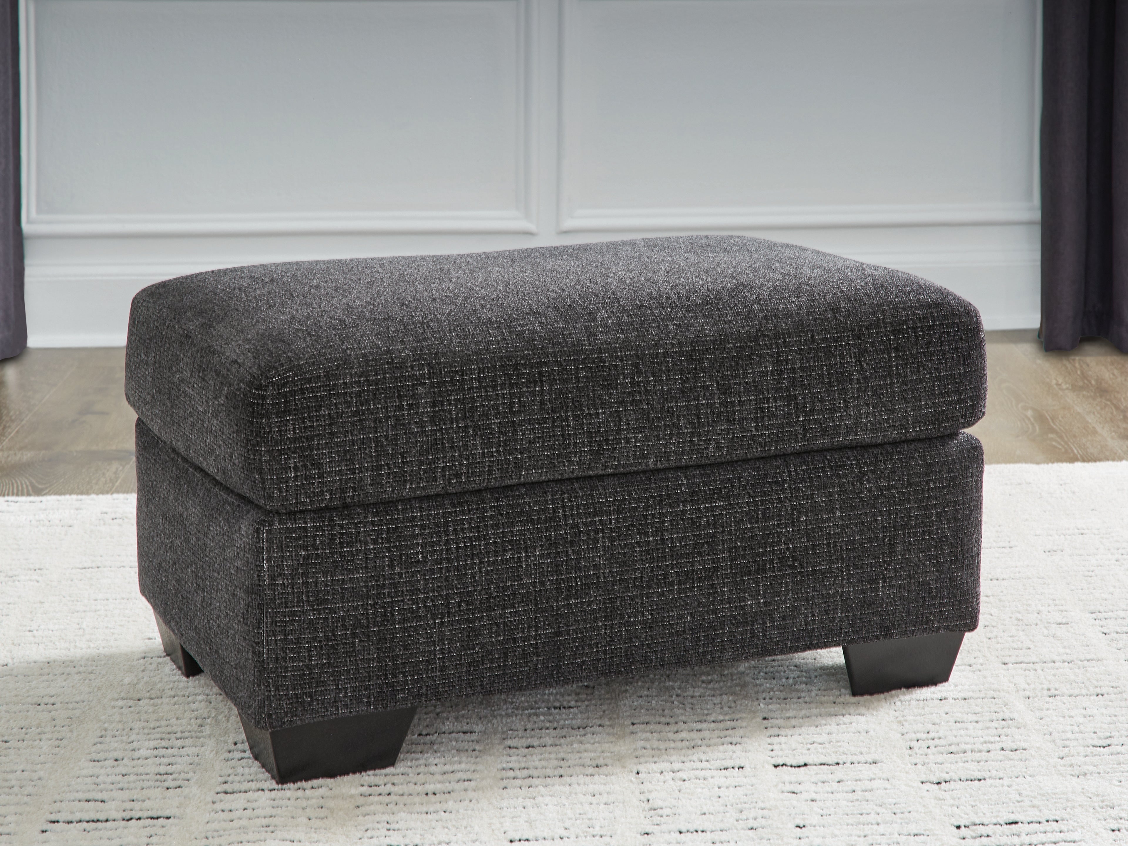 Floridian Furniture - Ashley Furniture - Loreo Living Room - Ottoman / Ebony - 6310114