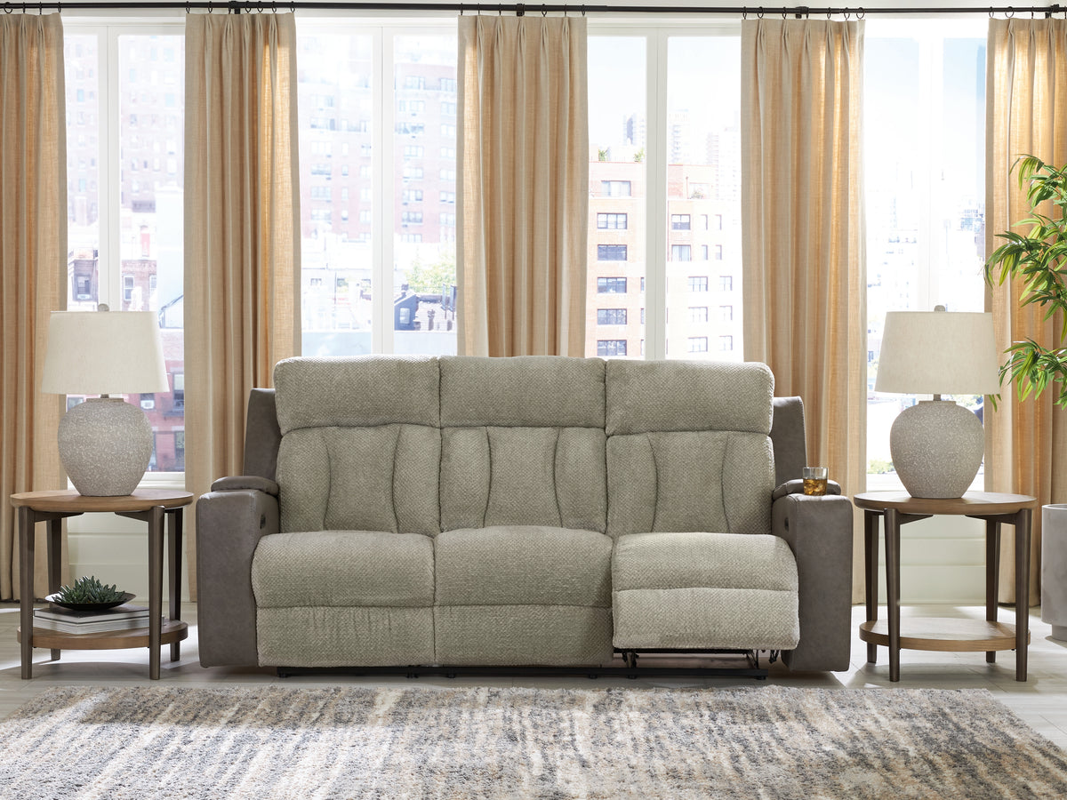 Floridian Furniture - Ashley Furniture - WhipLash Living Room - PWR Recliner/ADJ Headrest / Sisal - PC6320413