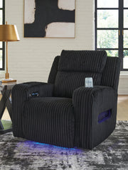 Floridian Furniture - Ashley Furniture - Forest Lake Living Room - PWR REC Sofa with ADJ Headrest / Alloy - PC6420315