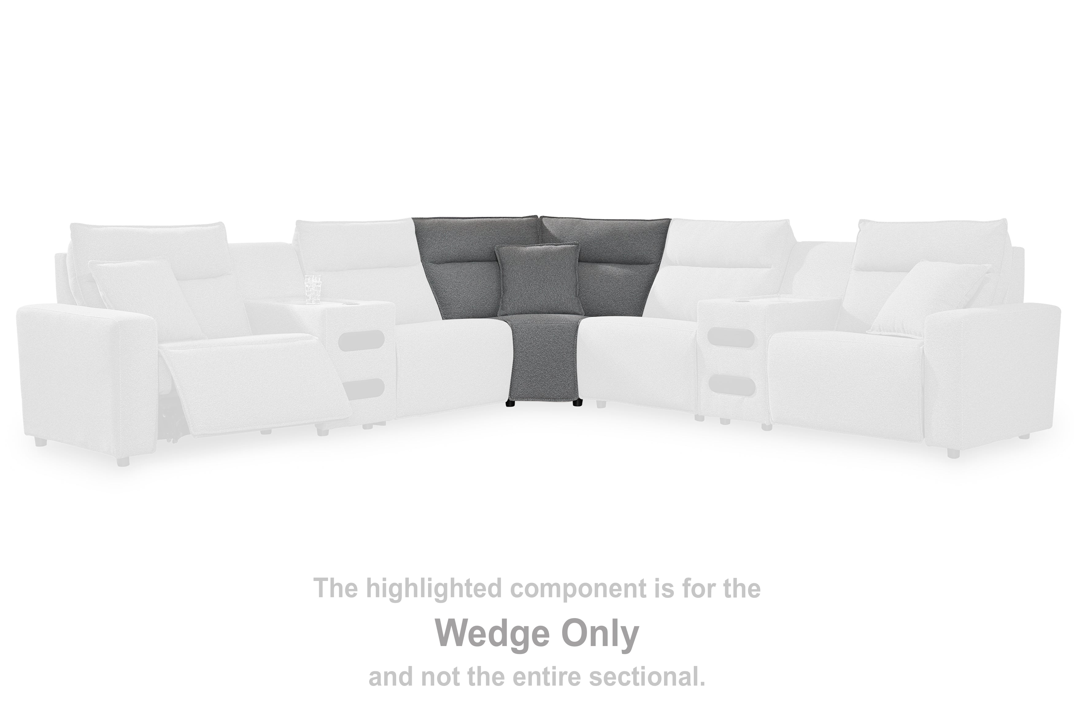 Floridian Furniture - Ashley Furniture - ModMax II Sectional - Wedge / Salt and Pepper - 6590677