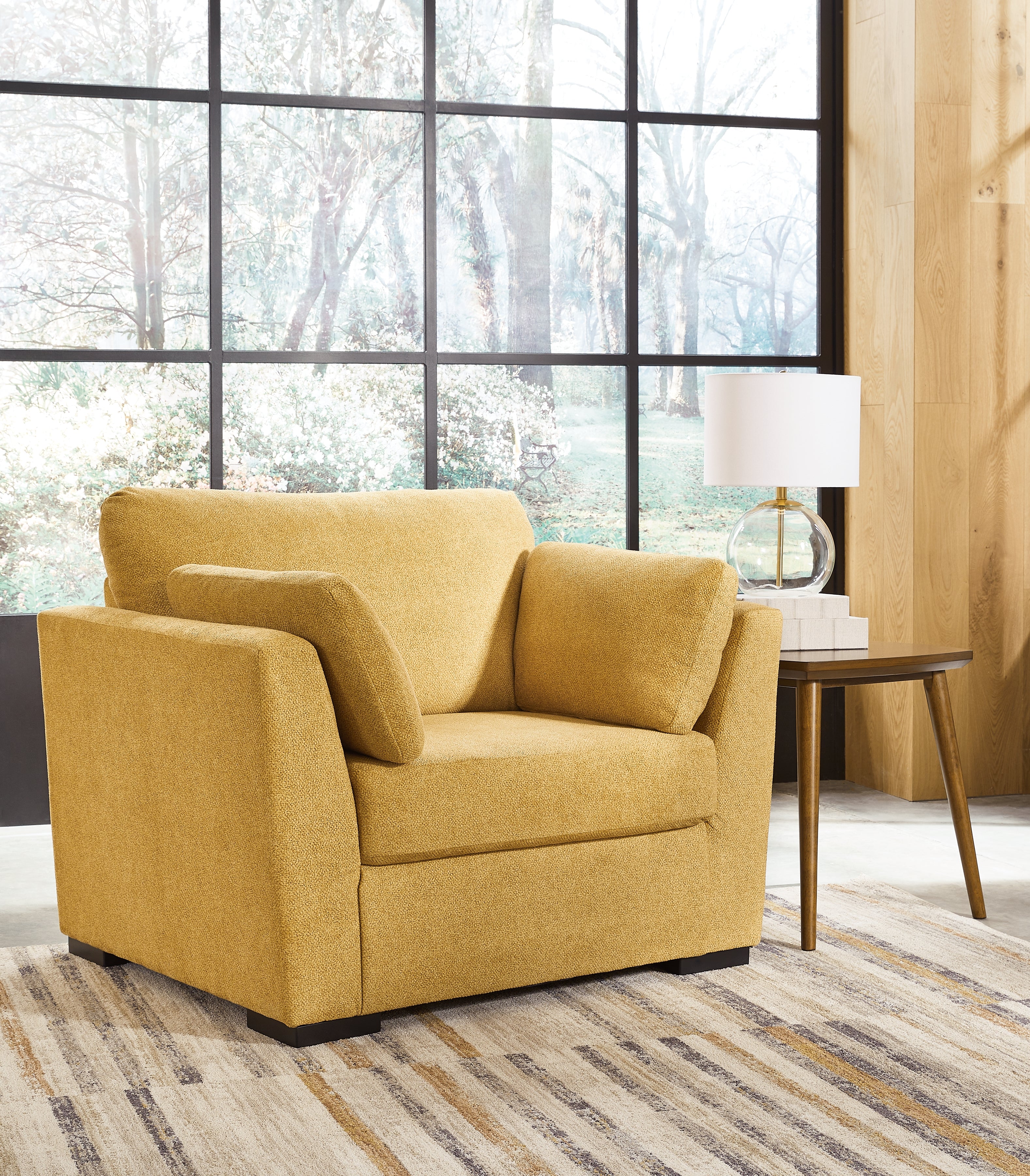 Floridian Furniture - Ashley Furniture - Keerwick Living Room - Chair and a Half / Sunflower - 6750623