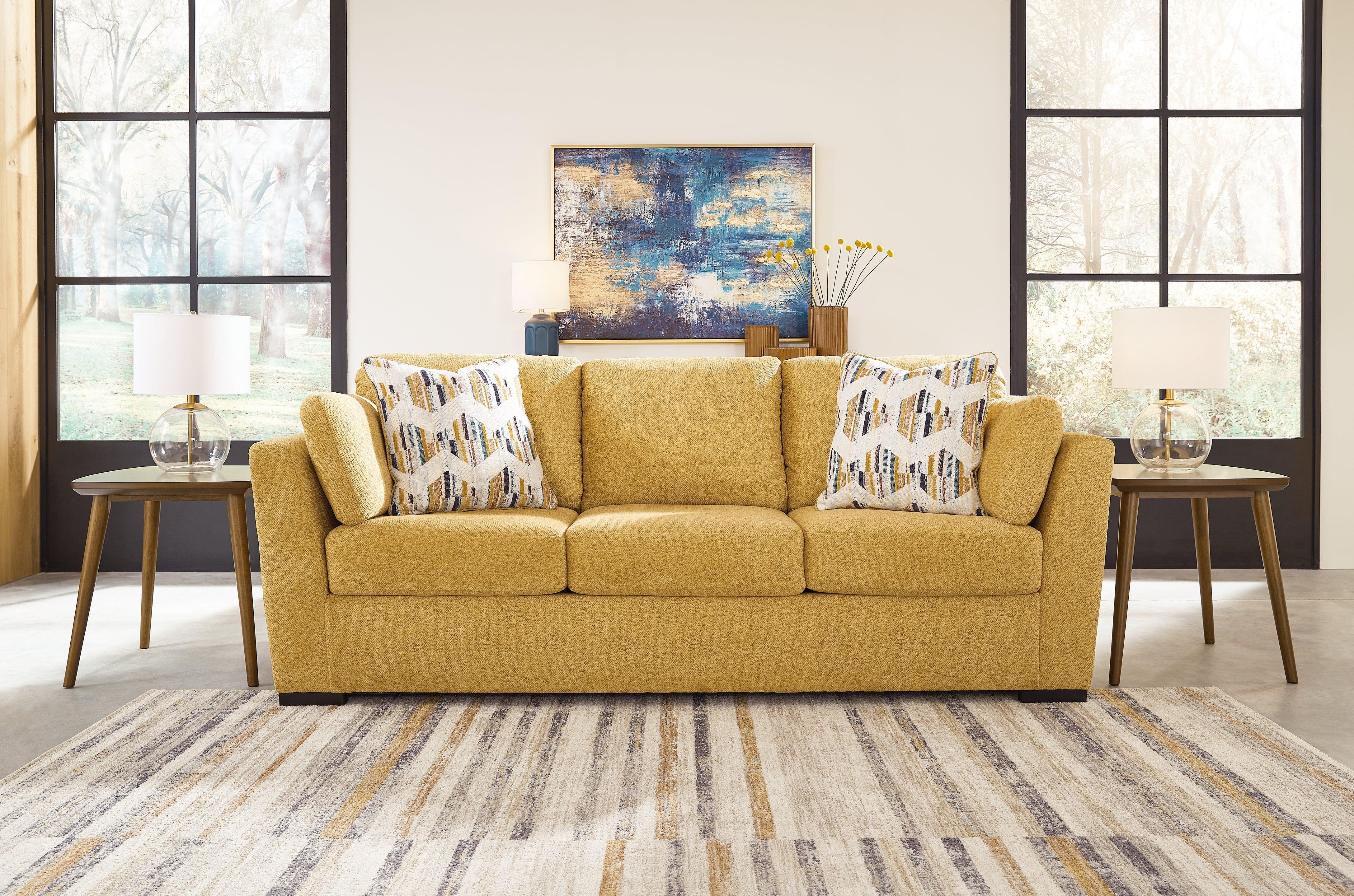 Floridian Furniture - Ashley Furniture - Keerwick Living Room - Sofa / Sunflower - 6750638