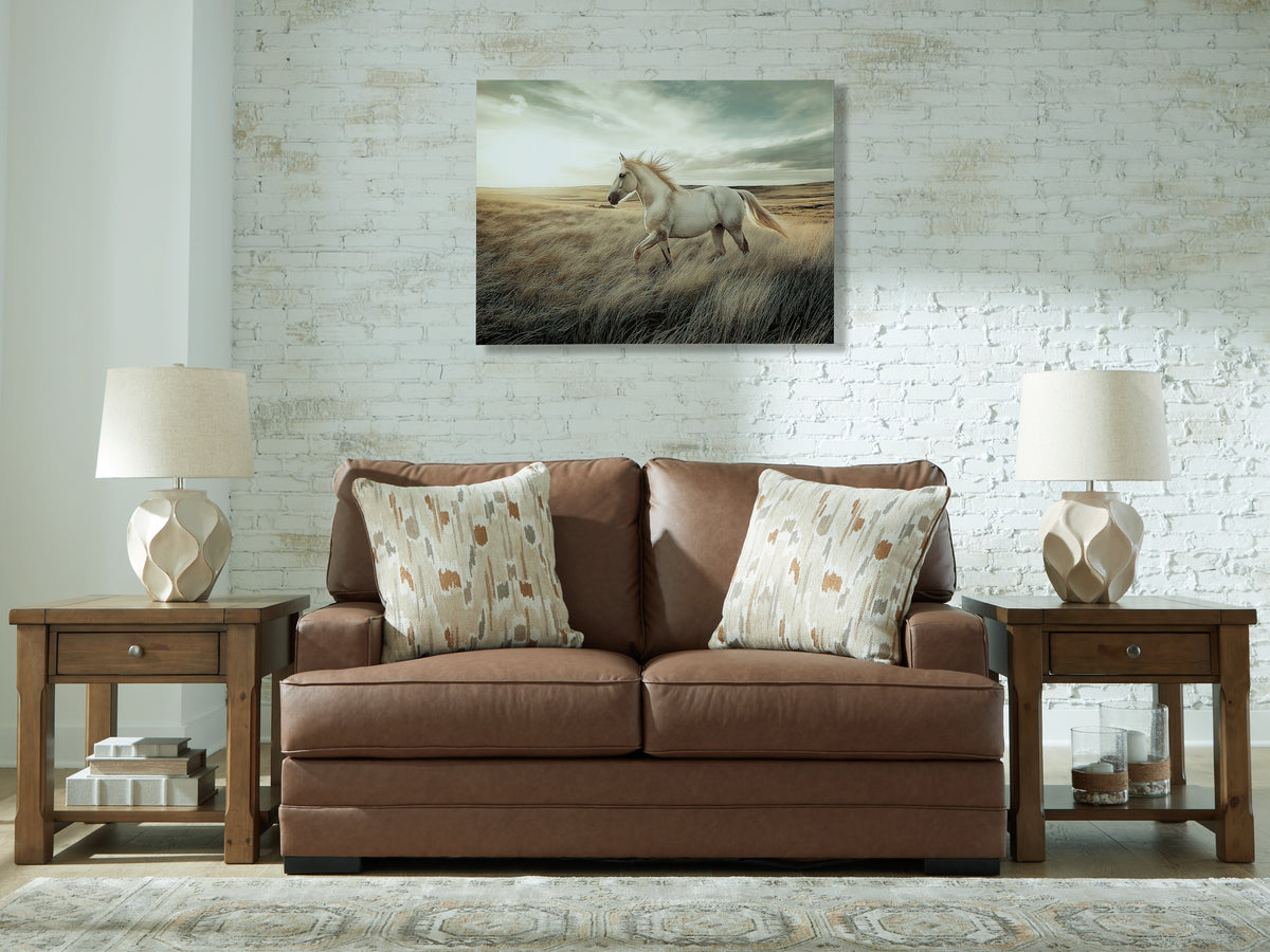 Floridian Furniture - Ashley Furniture - VillaCourt Living Room - Sofa / Caramel - 7490938