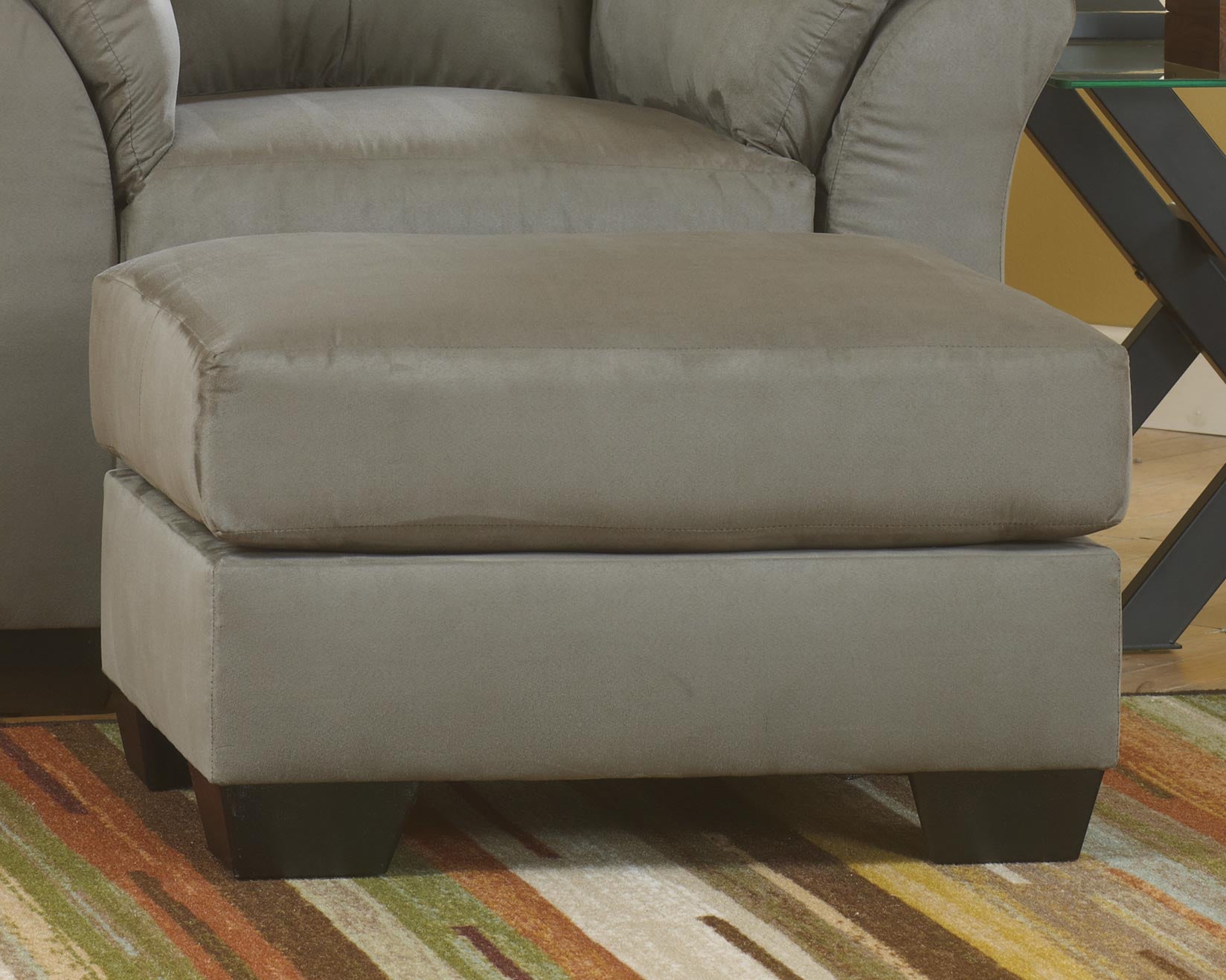 Floridian Furniture - Ashley Furniture - Darcy Living Room - Ottoman / Cobblestone - 7500514