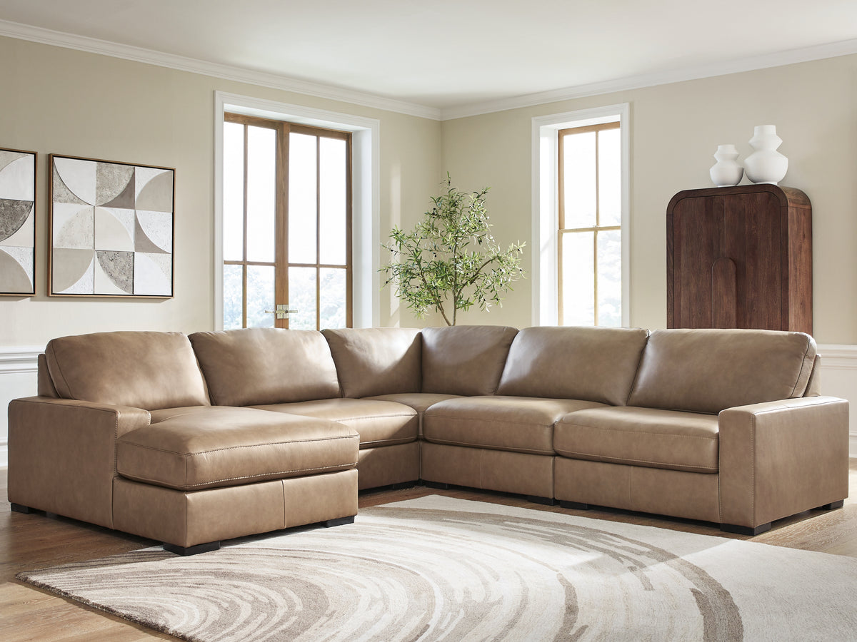 Floridian Furniture - Ashley Furniture - Veronella Sectional - RAF 5-Piece Sectional with Chaise - 76106S12