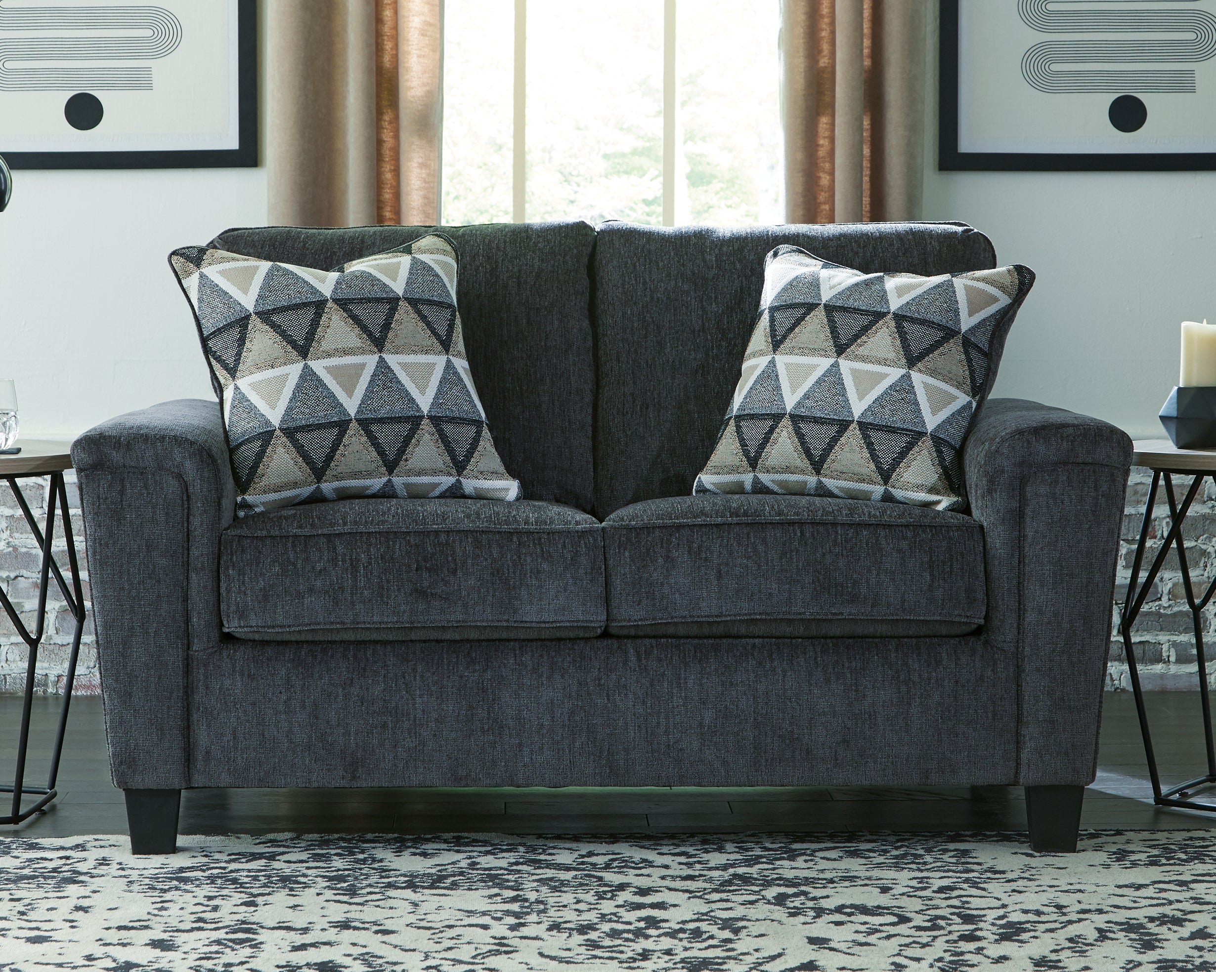 Floridian Furniture - Ashley Furniture - Abinger Living Room - Loveseat / Smoke - 8390535