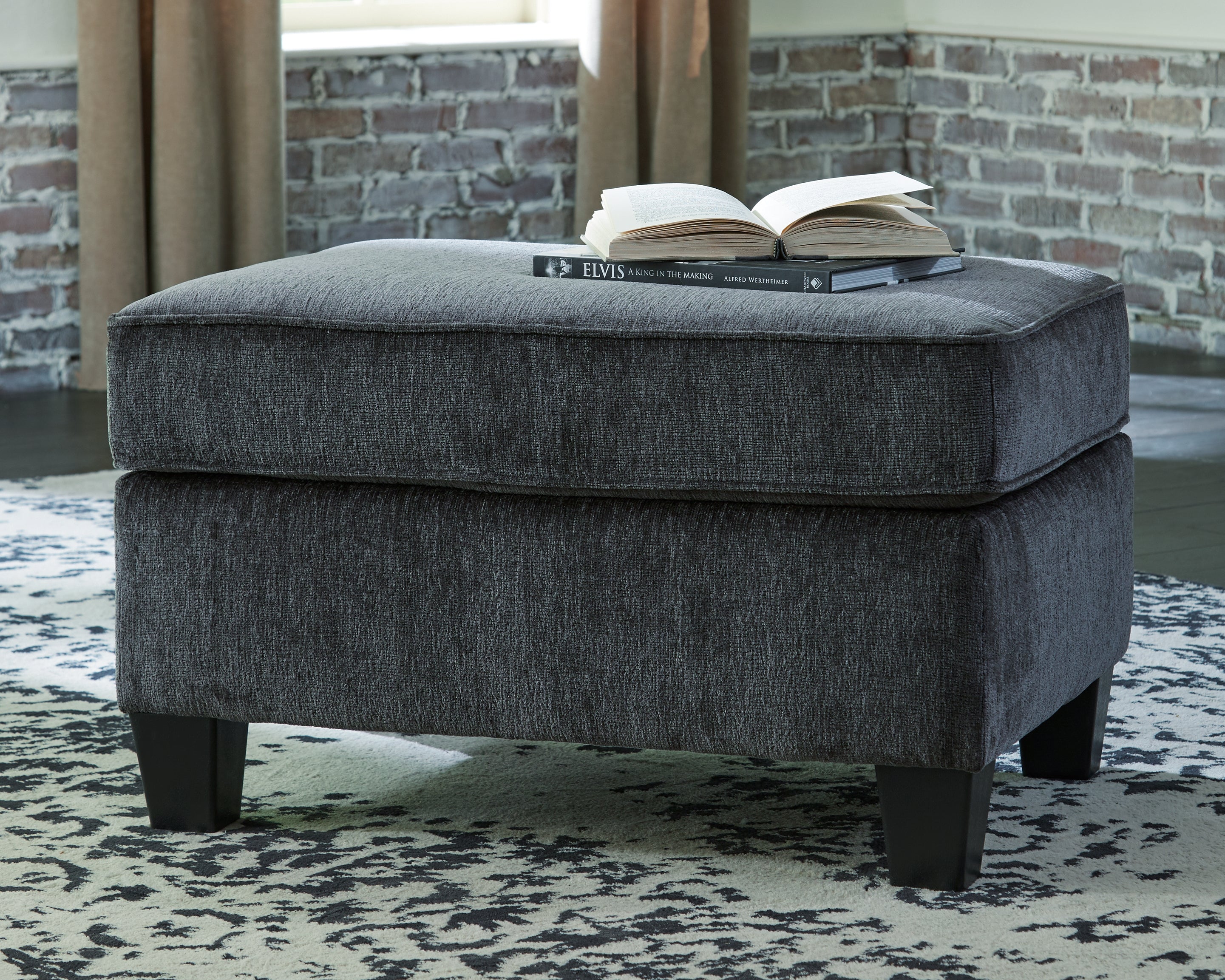 Floridian Furniture - Ashley Furniture - Abinger Living Room - Ottoman / Smoke - 8390514