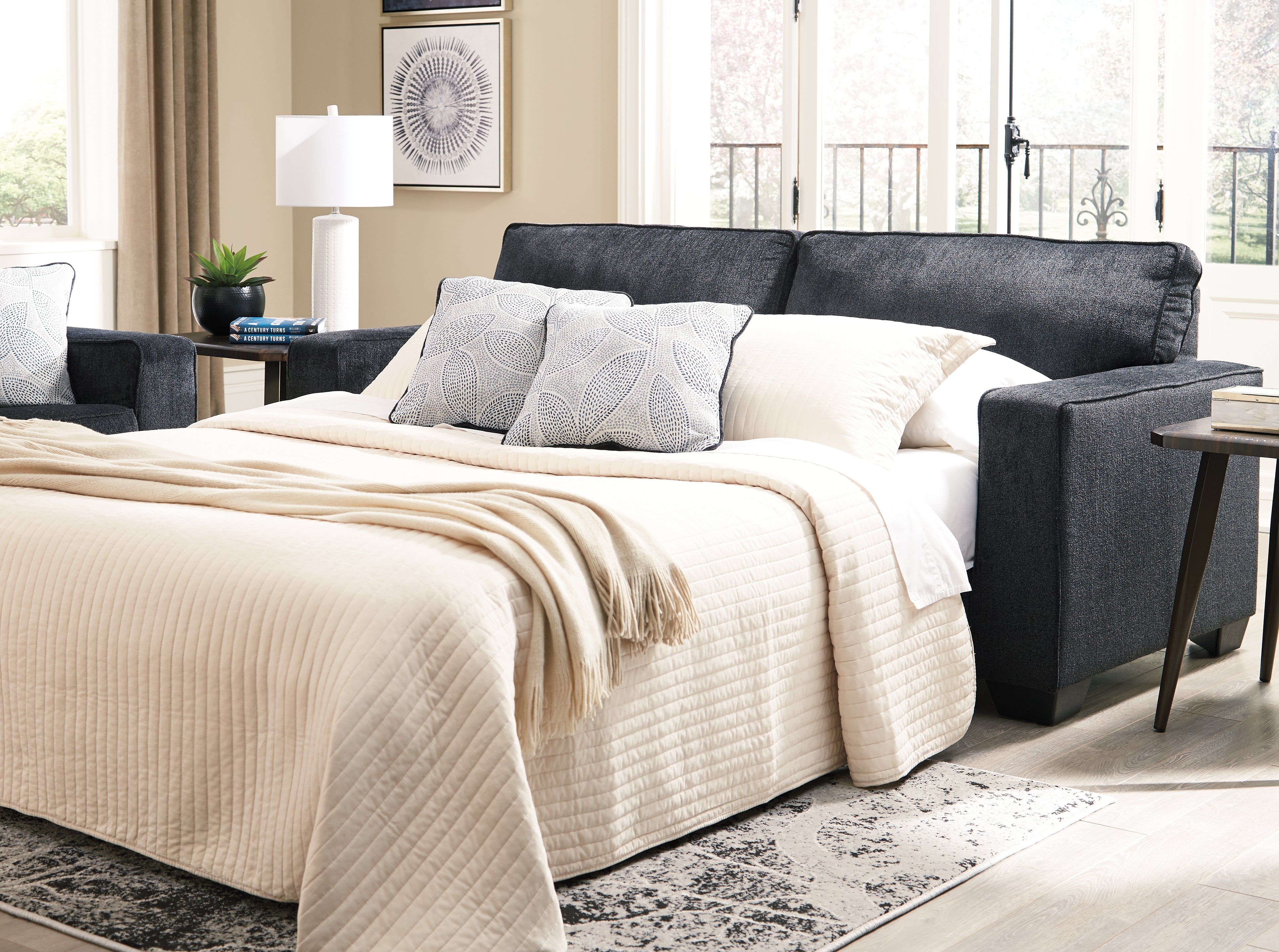 Floridian Furniture - Ashley Furniture - Altari Living Room - Queen Sofa Sleeper / Slate - 8721339