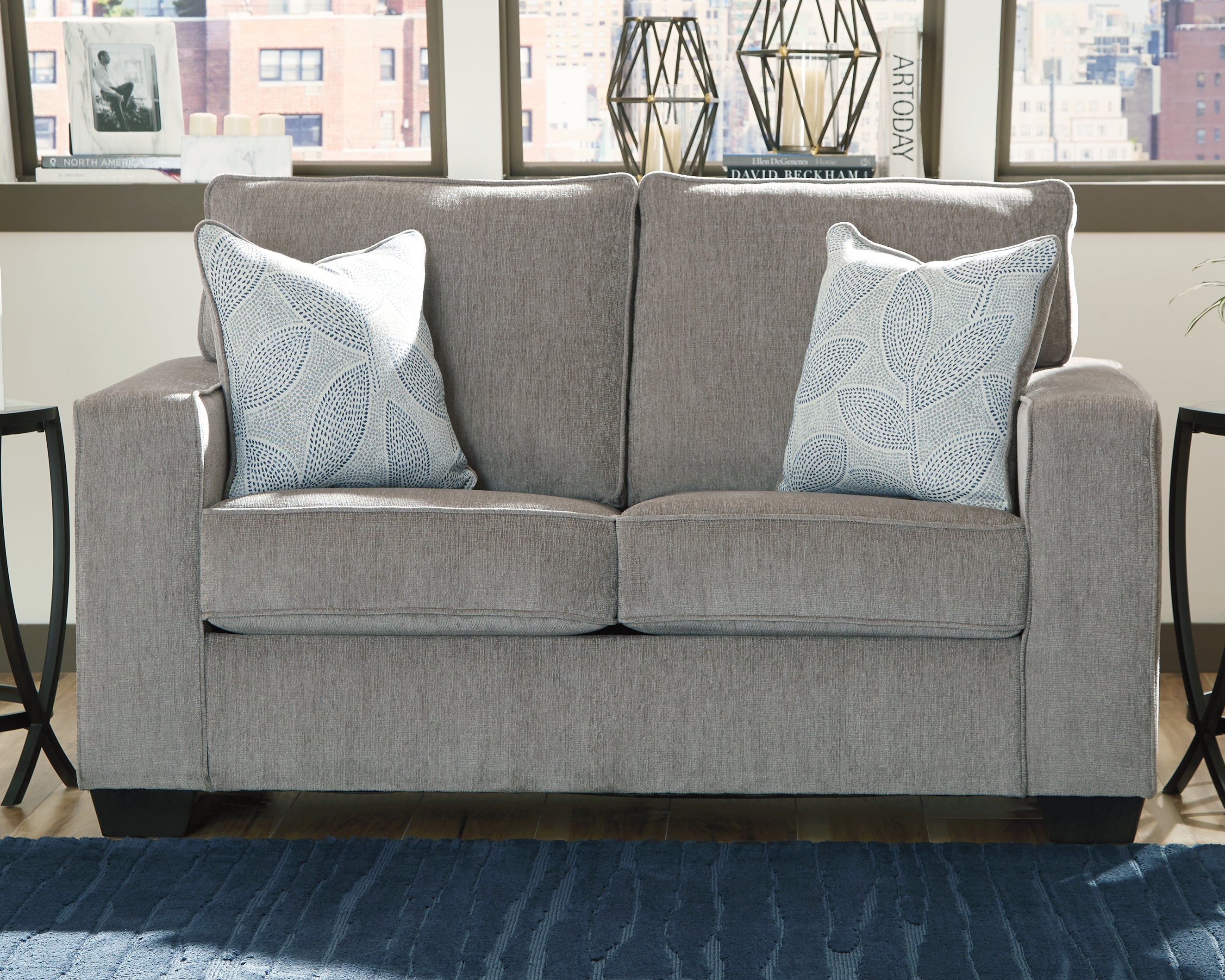 Floridian Furniture - Ashley Furniture - Altari Living Room - Loveseat / Alloy - 8721435