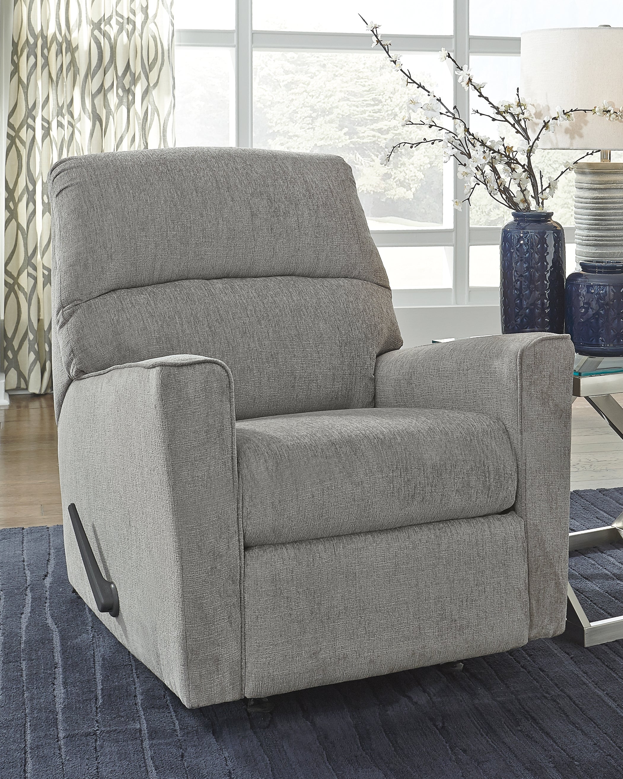 Floridian Furniture - Ashley Furniture - Altari Living Room - Oversized Accent Ottoman / Alloy - 8721408