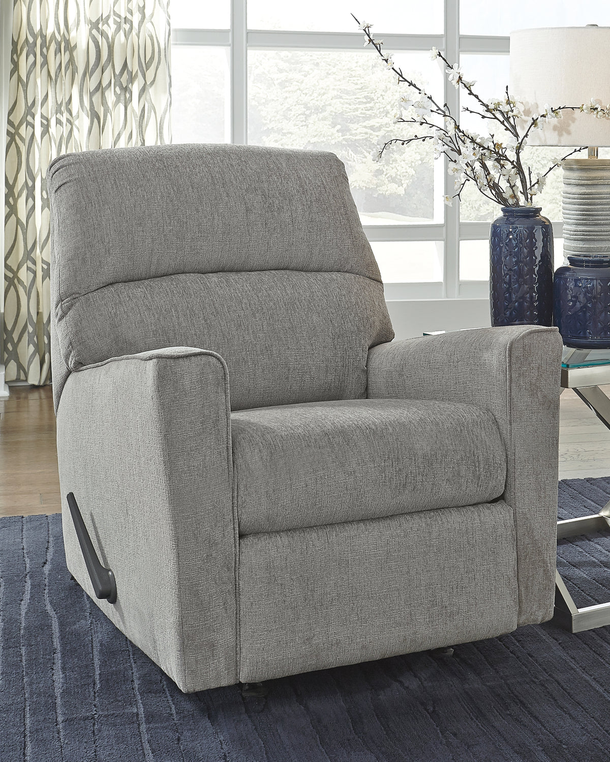 Floridian Furniture - Ashley Furniture - Altari Living Room - Oversized Accent Ottoman / Alloy - 8721408