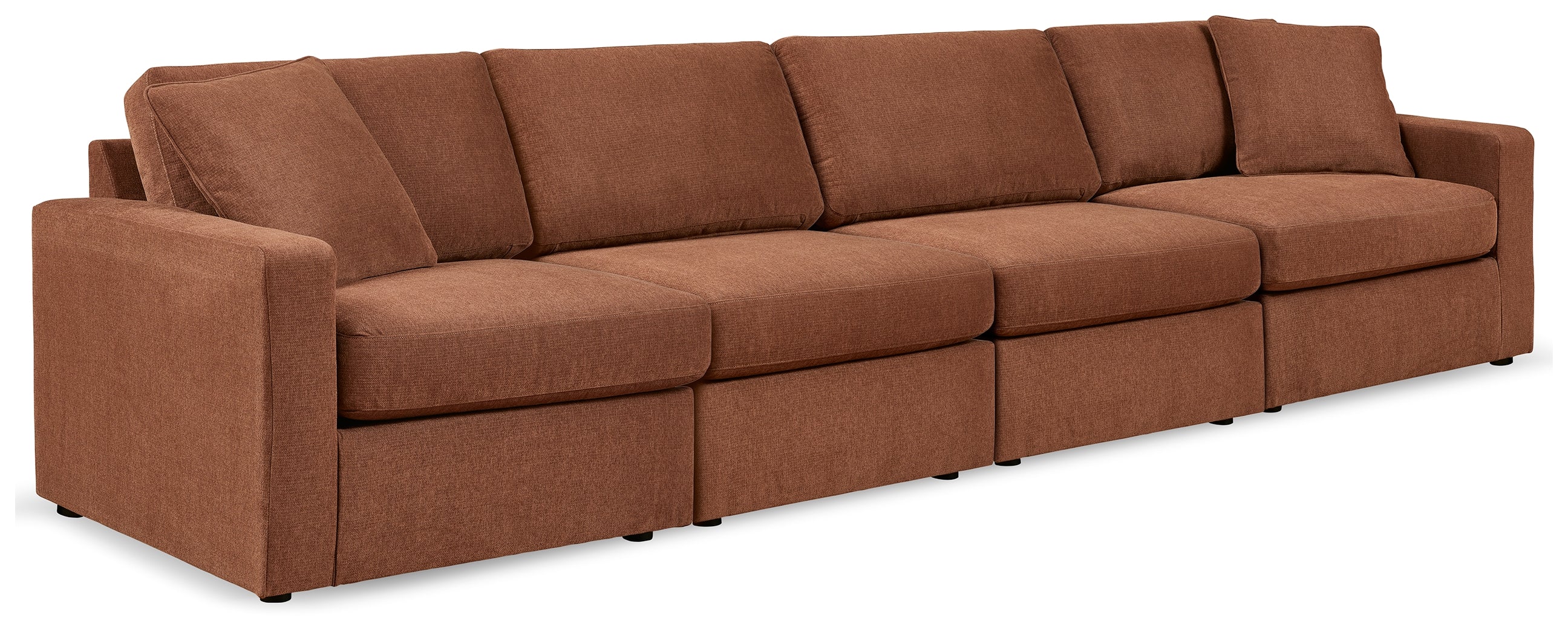Floridian Furniture - Ashley Furniture - Modmax Sectional - RAF 4-Piece Sectional / Spice - 92102S10