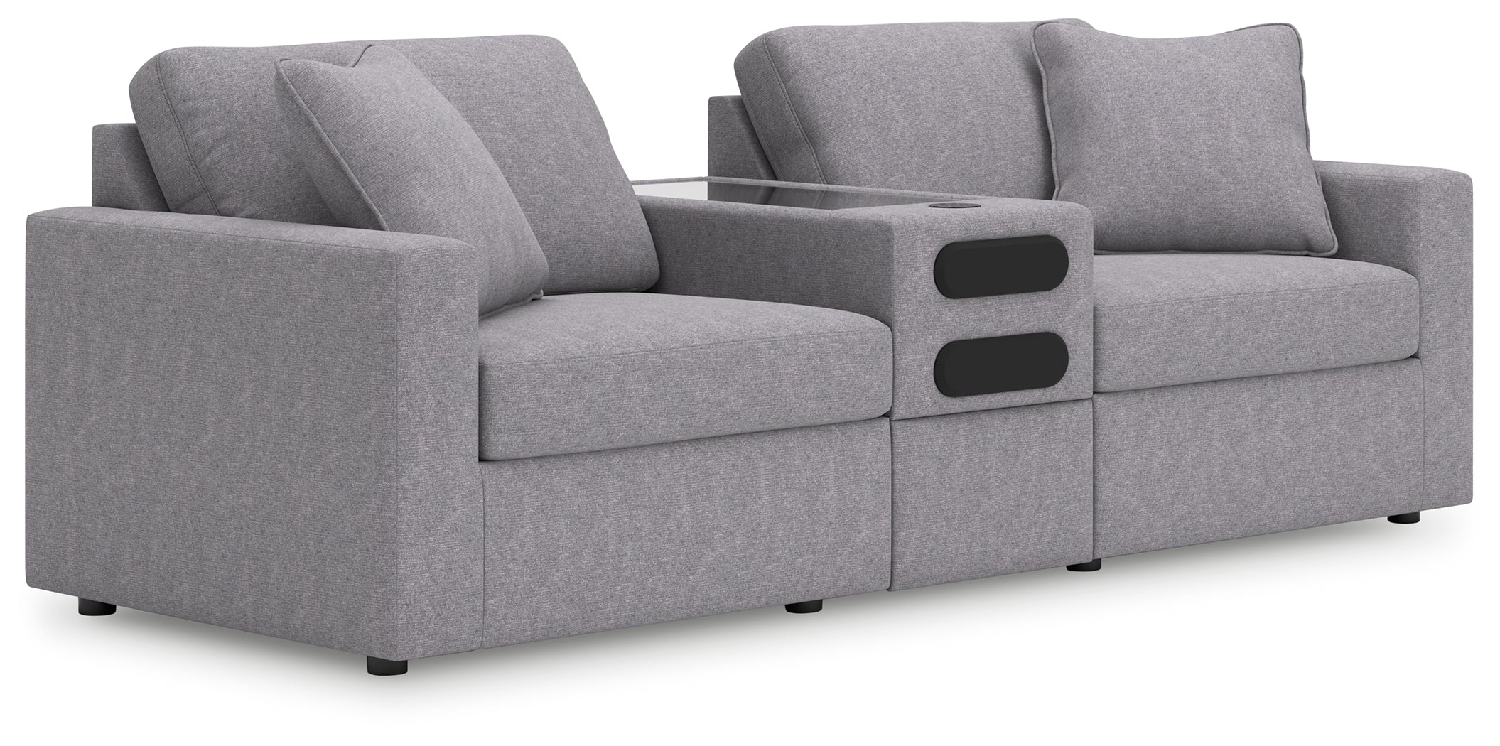 Floridian Furniture - Ashley Furniture - Modmax Sectional - RAF 3-Piece Sectional / Granite - 92104S13