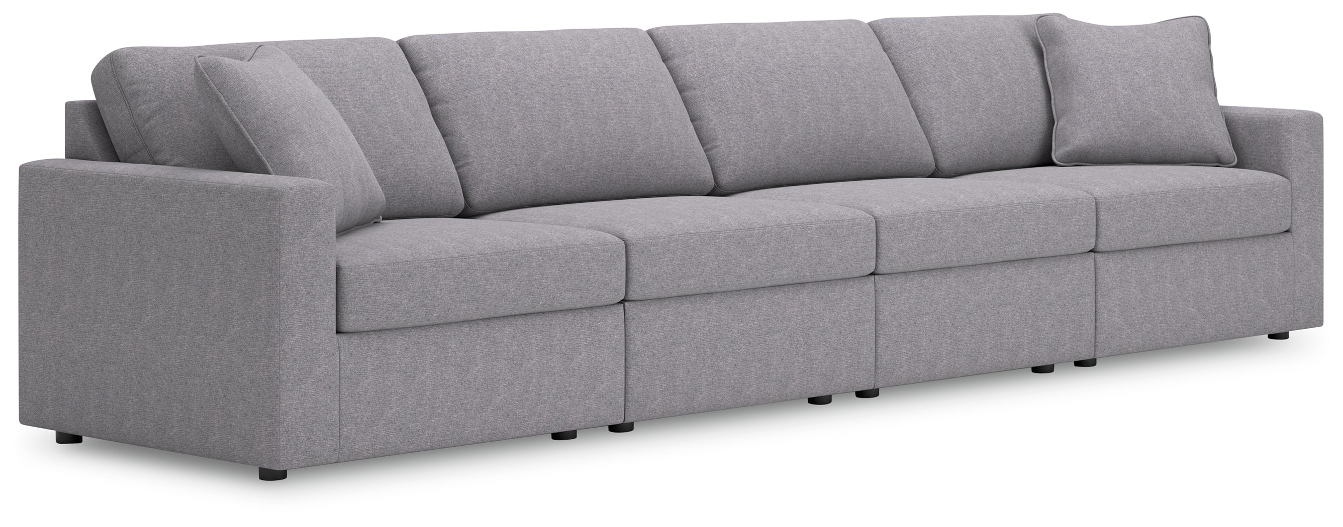 Floridian Furniture - Ashley Furniture - Modmax Sectional - RAF 4-Piece Sectional / Granite - 92104S10