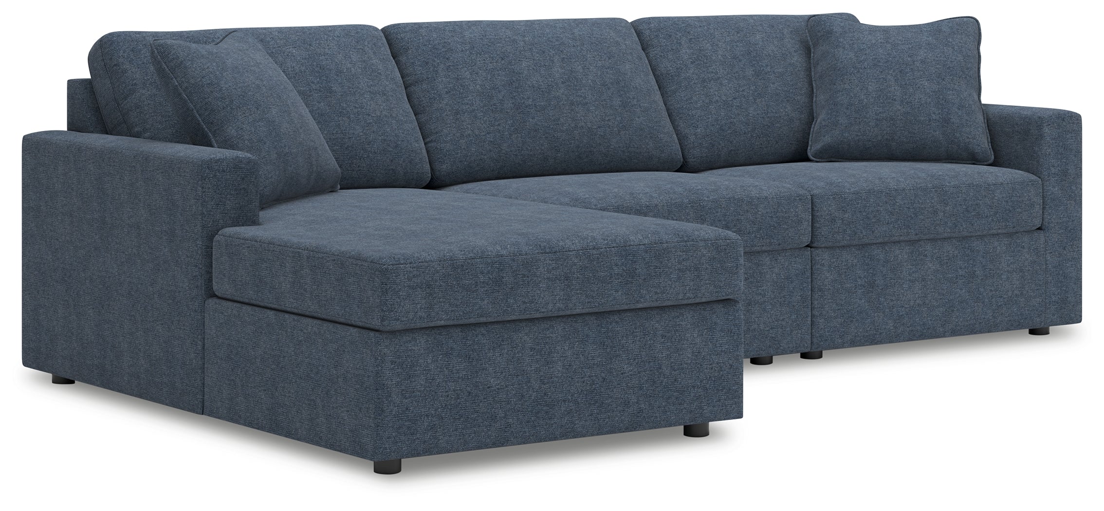 Floridian Furniture - Ashley Furniture - Modmax Sectional - RAF 3-Piece Sectional with Chaise / Ink - 92121S17