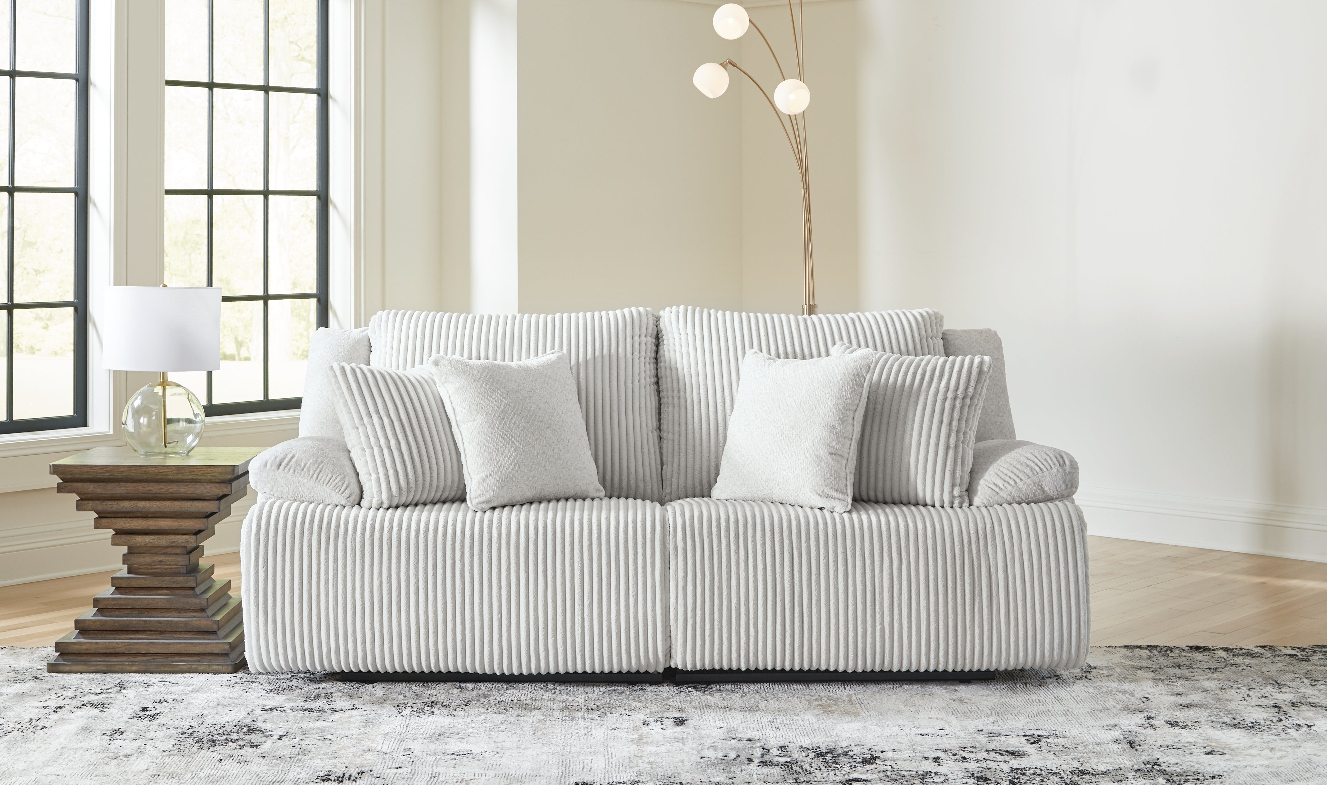 Floridian Furniture - Ashley Furniture - Top Tier Sectional - 2-Piece Sectional Loveseat / Alloy - 92706S9
