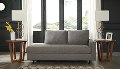 Floridian Furniture - Ashley Furniture - Lyman Living Room - RAF Corner Chaise / Graphite - 9330317
