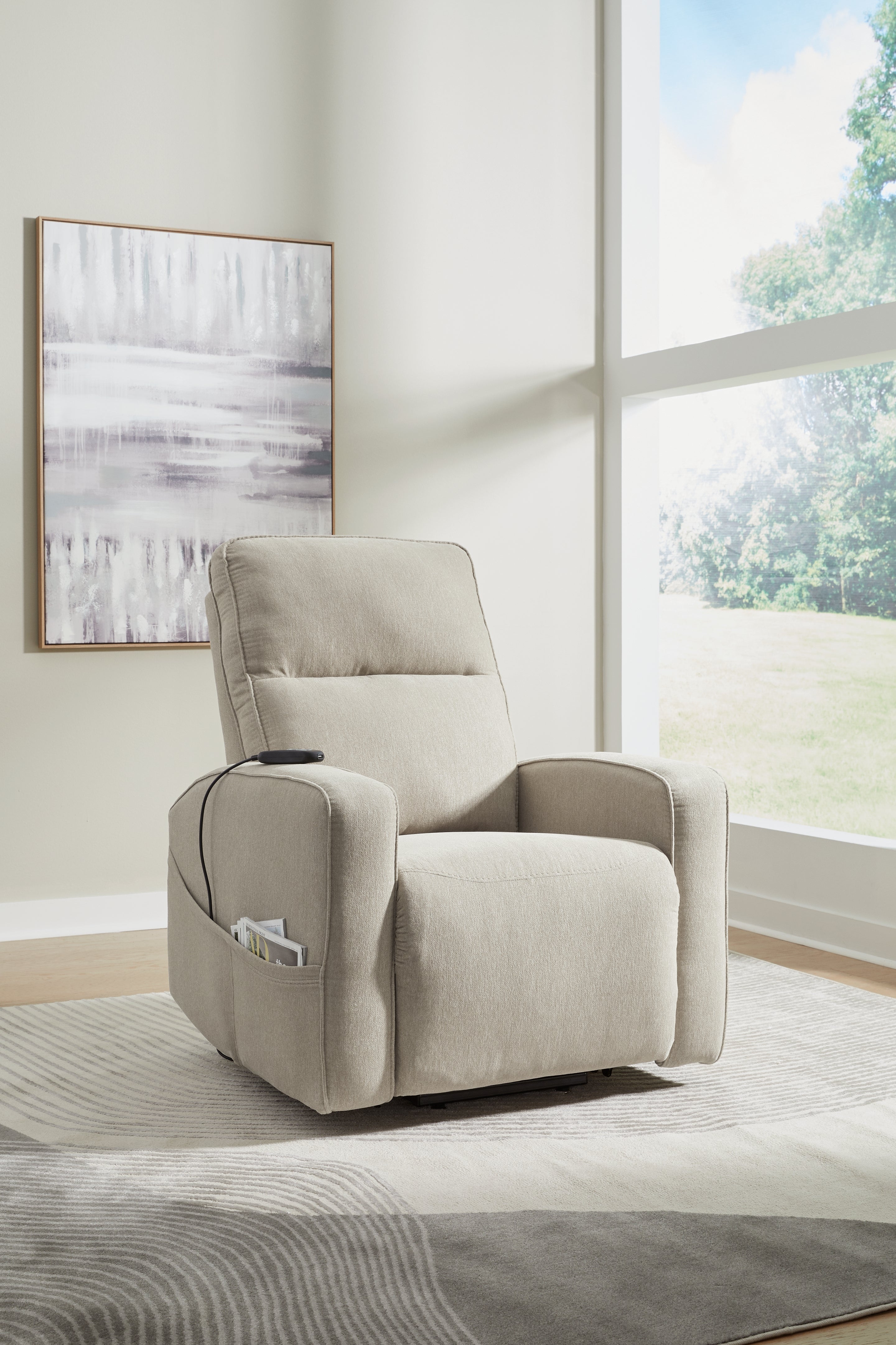 Floridian Furniture - Ashley Furniture - Starganza Living Room - Power Lift Recliner / Smoke - 9370512