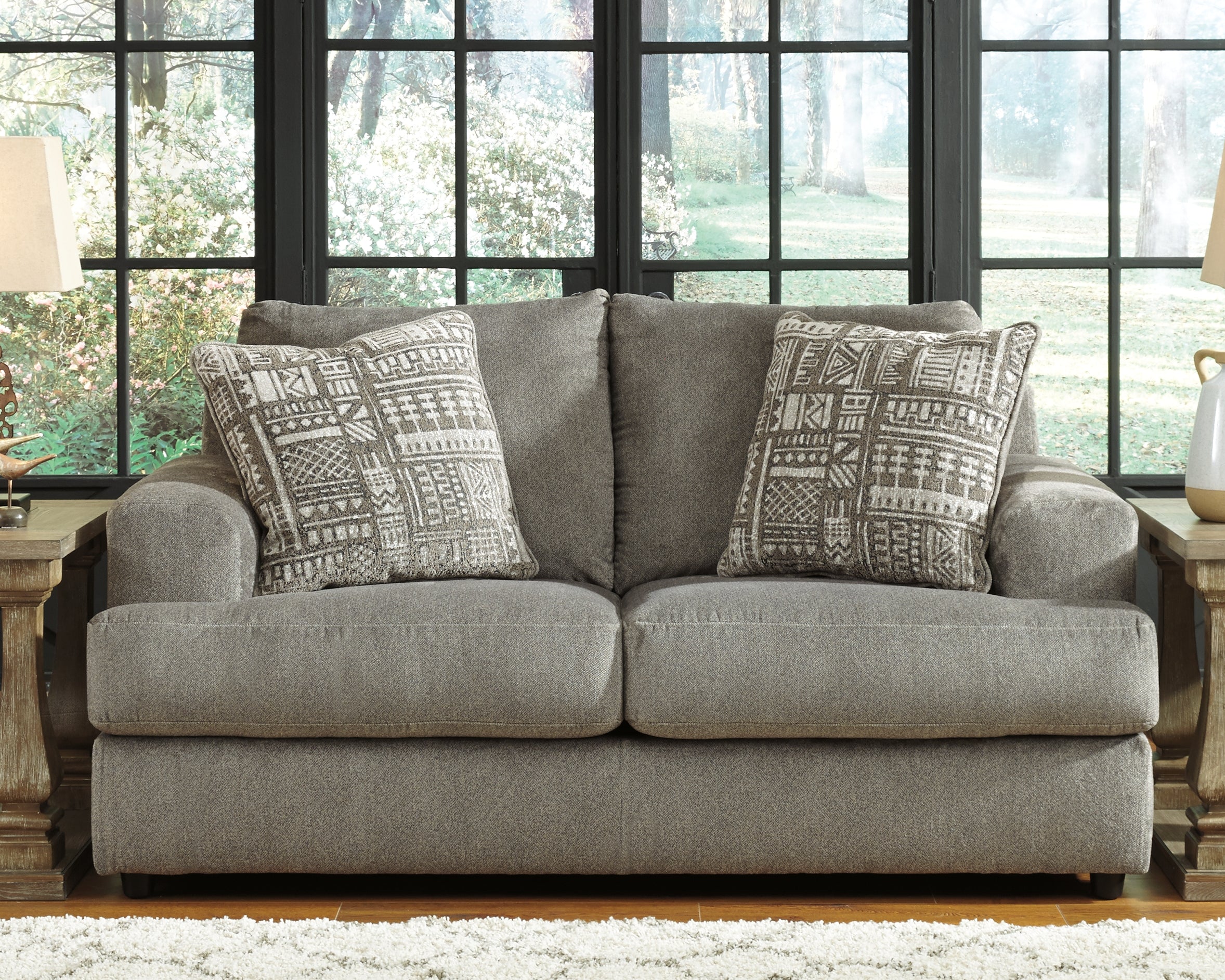 Floridian Furniture - Ashley Furniture - Soletren Living Room - Loveseat / Ash - 9510335