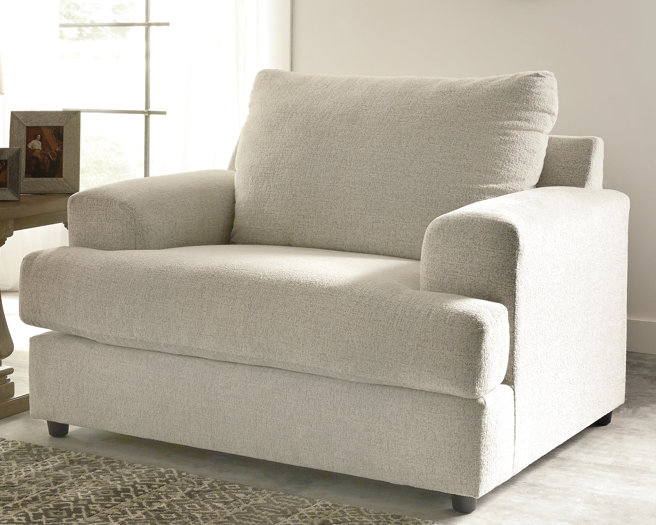 Floridian Furniture - Ashley Furniture - Soletren Living Room - Chair and a Half / Stone - 9510423
