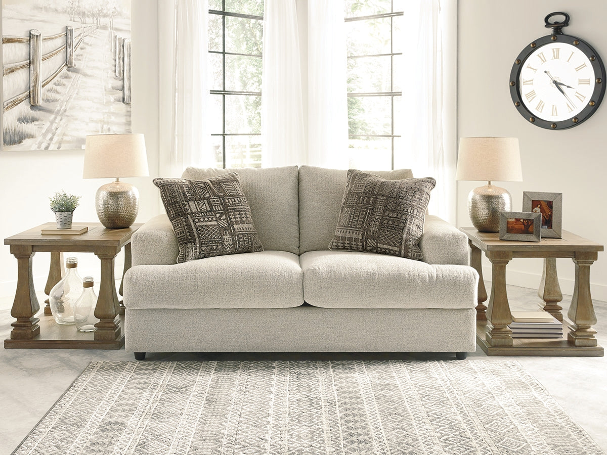 Floridian Furniture - Ashley Furniture - Soletren Living Room - Loveseat / Stone - 9510435