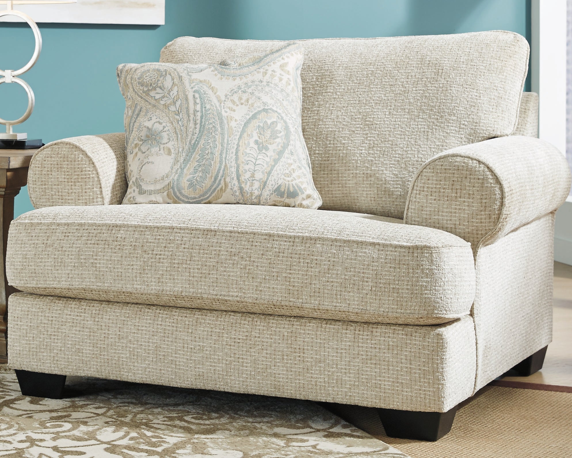 Floridian Furniture - Ashley Furniture - Monaghan Living Room - Chair and a Half / Sandstone - 9620523