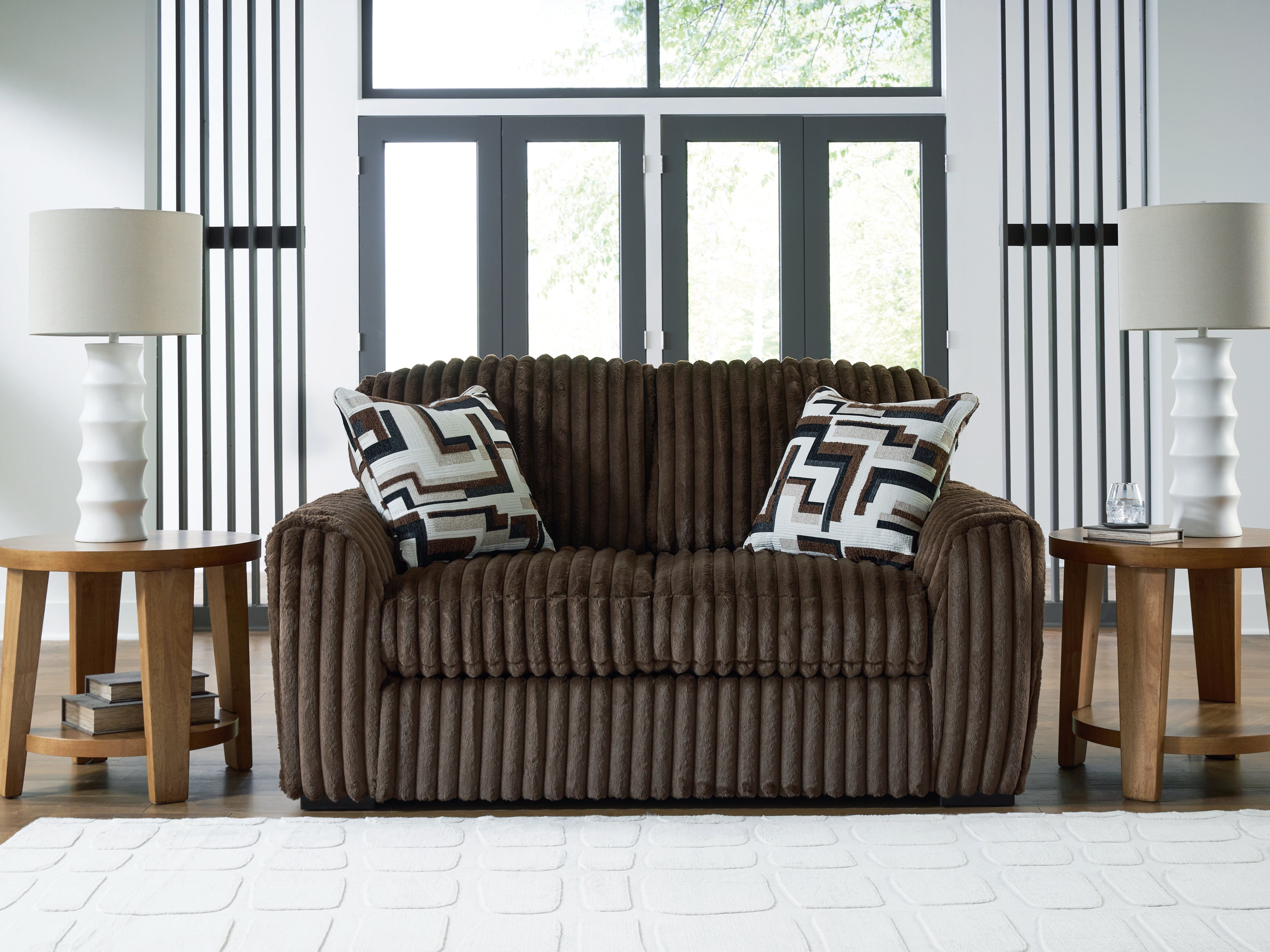 Floridian Furniture - Ashley Furniture - Midnight-Madness Living Room - Loveseat / Chocolate - 9810435